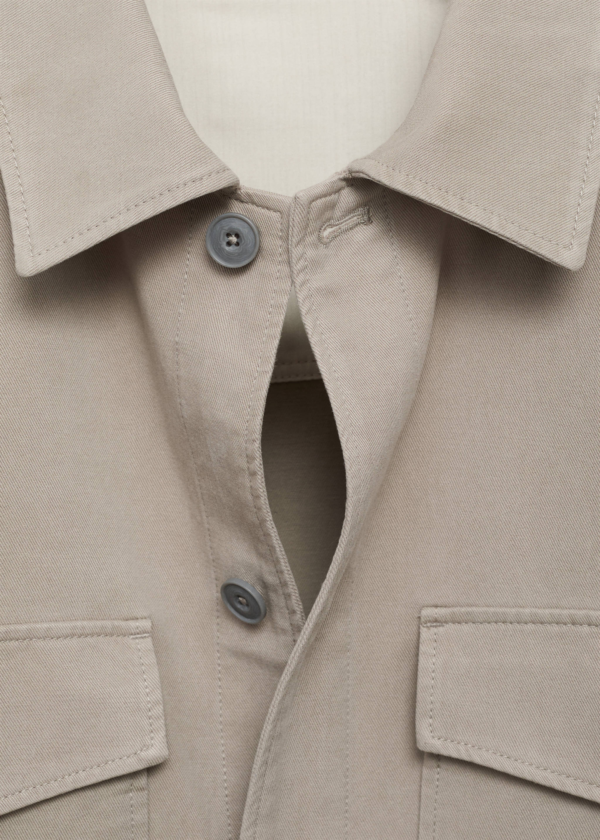 Lyocell cotton jacket with pockets - Details of the article 8