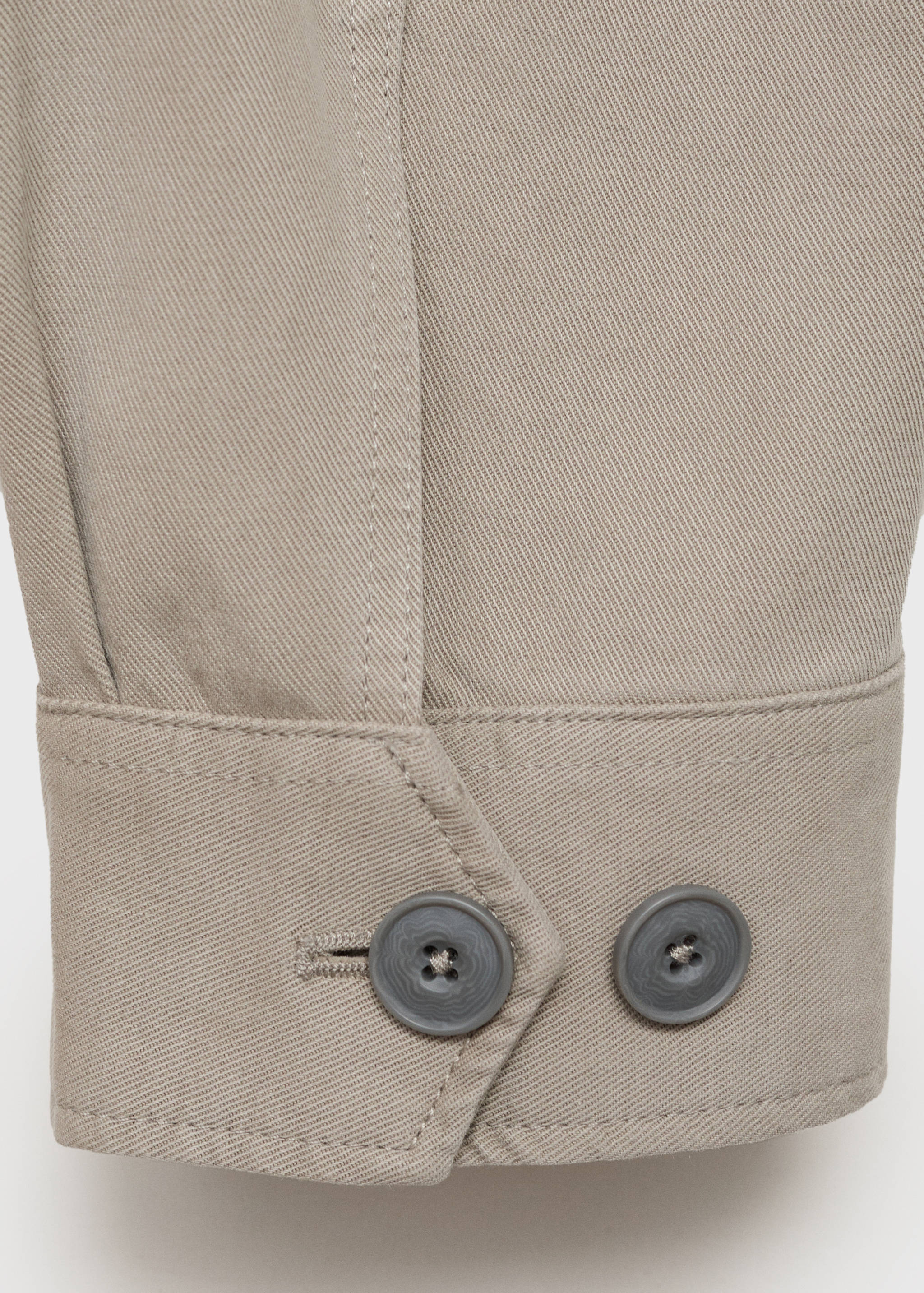 Lyocell cotton jacket with pockets - Details of the article 0