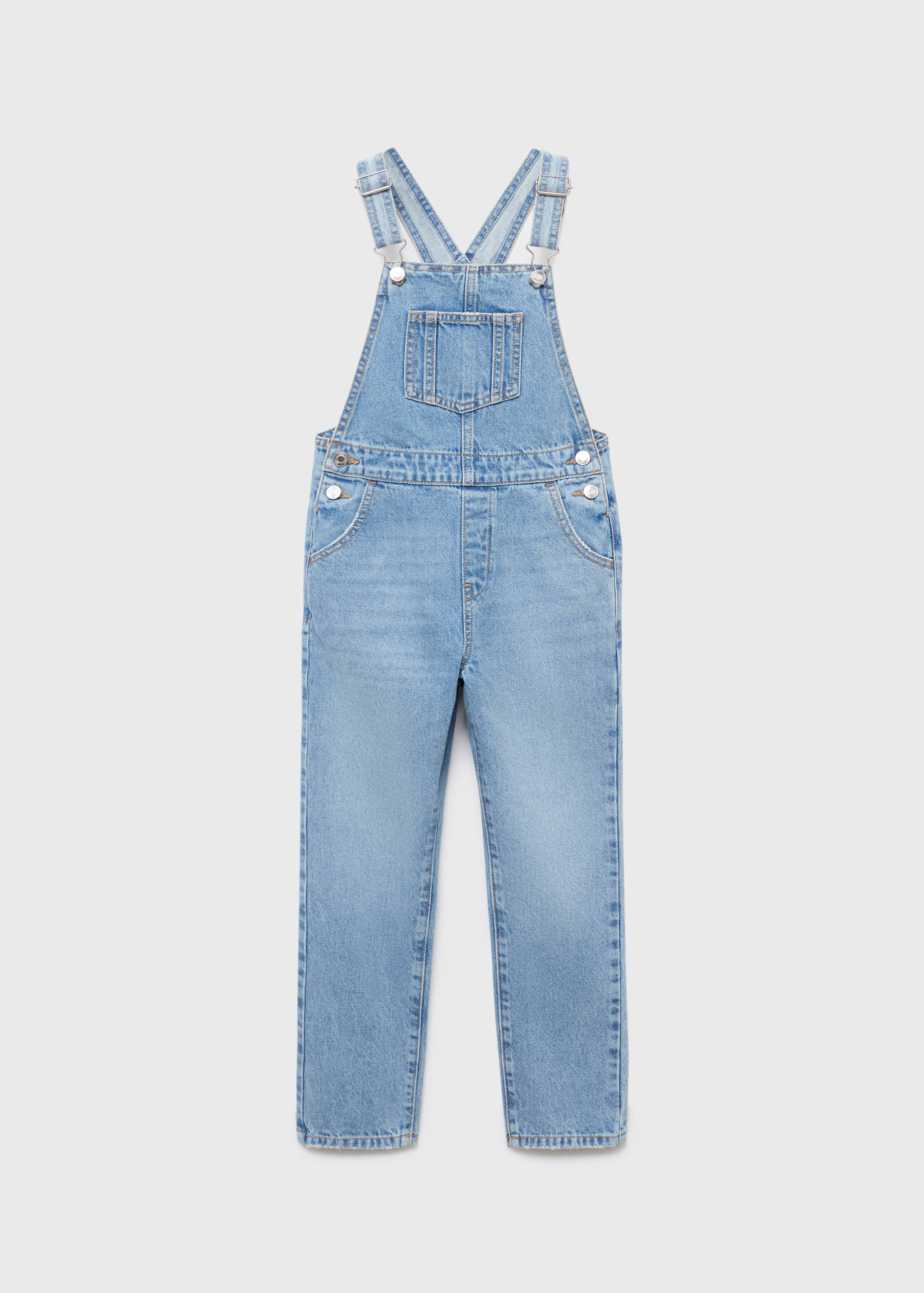 Long denim dungarees - Article without model