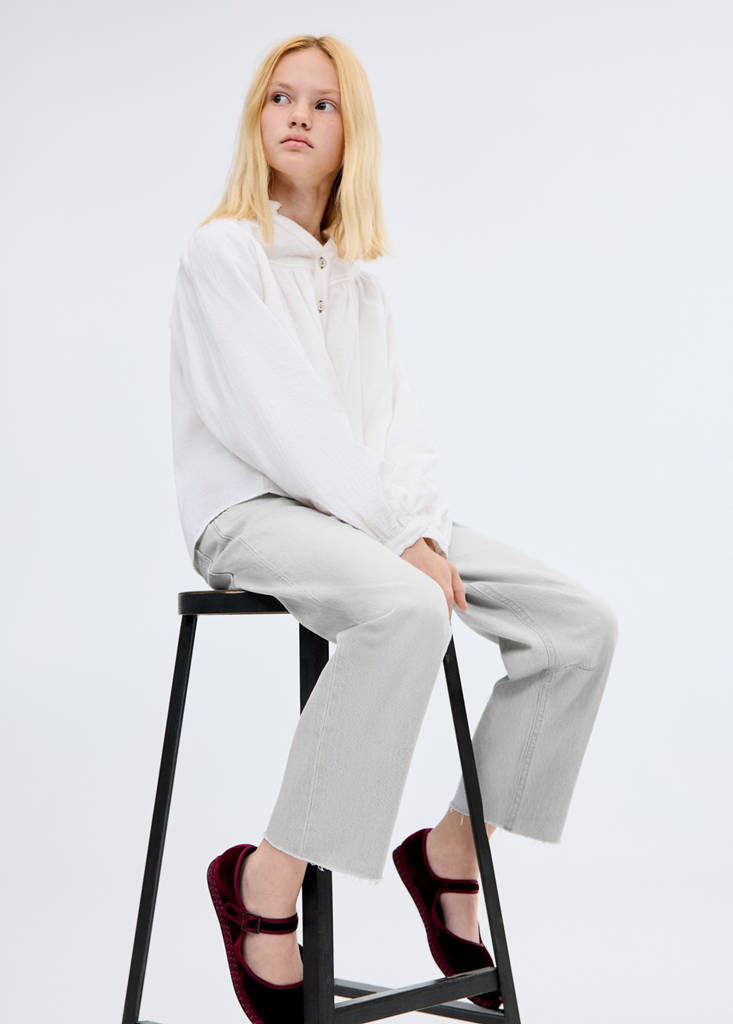 Mid-rise balloon jeans — Denim Grey