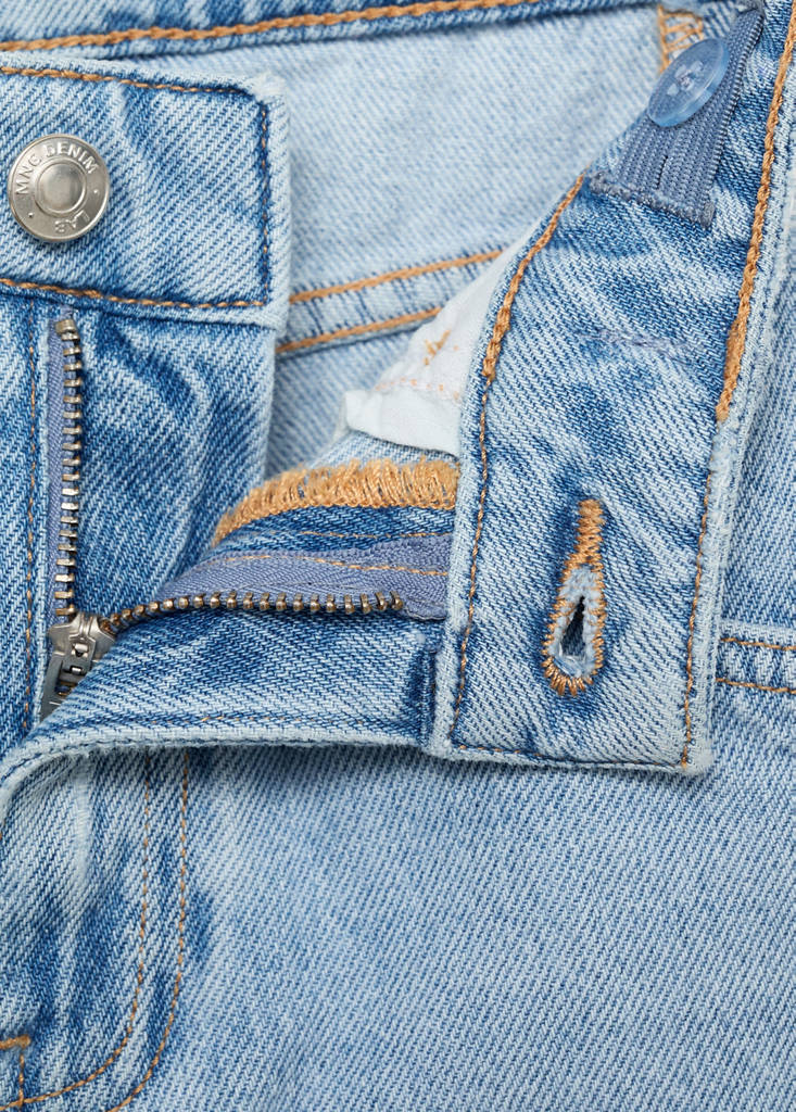 Mid-rise balloon jeans — Medium Blue