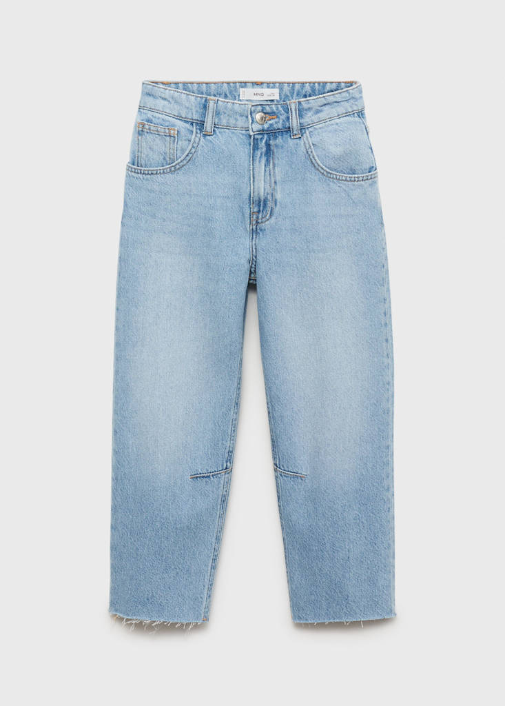 Mid-rise balloon jeans — Medium Blue