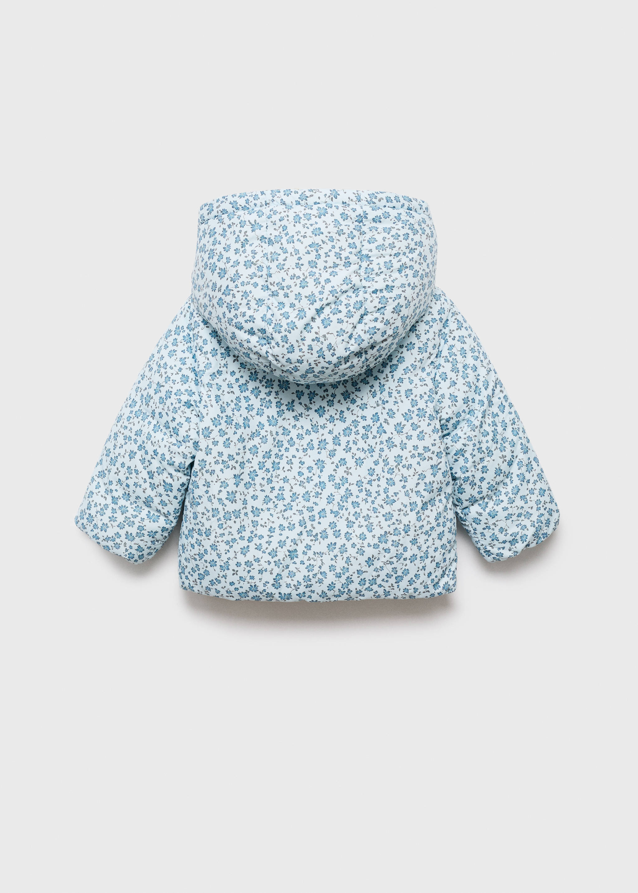 Anorak blommigt mönster päls - Artikelns baksida