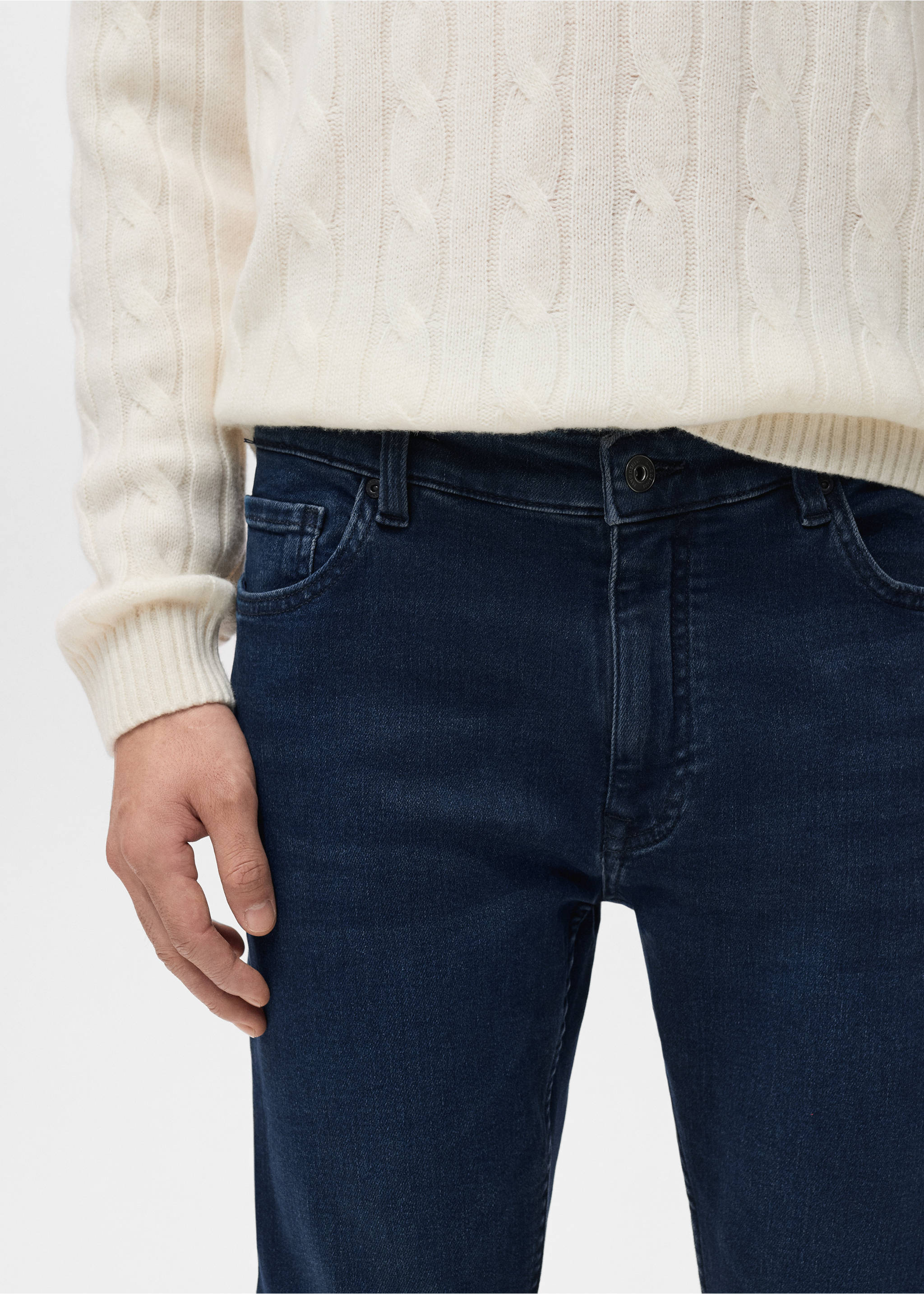 Jean Jude skinny-fit - Détail de l'article 1, Bleu foncé intense. Ref: 17054409-00.