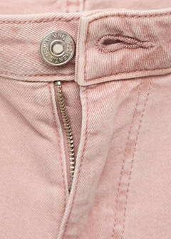 Studded skinny cargo jeans — Pastel Pink 7