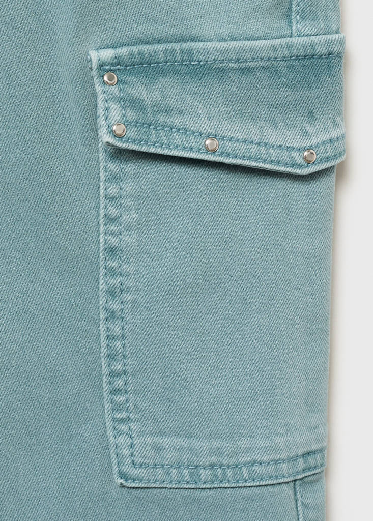 Flared cargo jeans — Blue