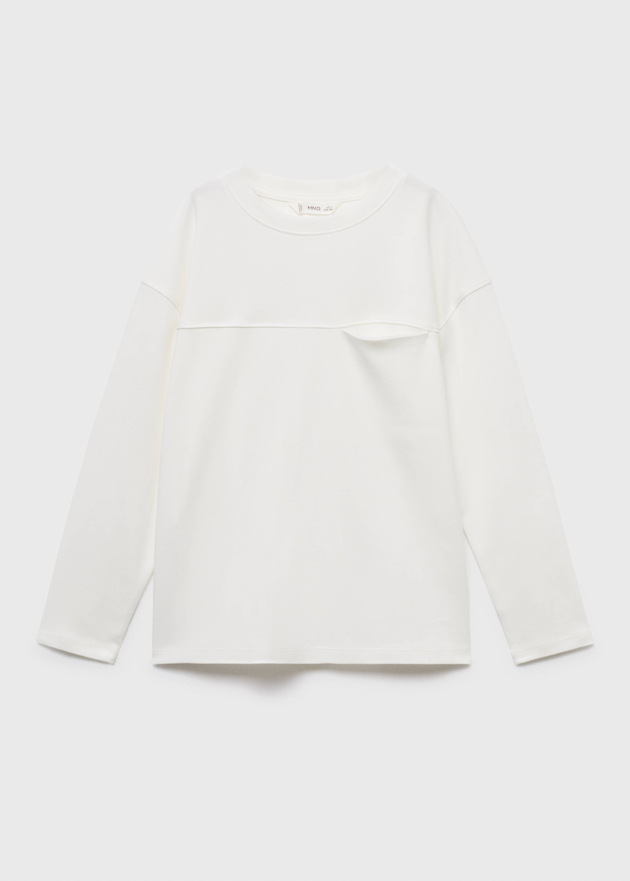 T-shirt with pocket and seam detail - Article without model