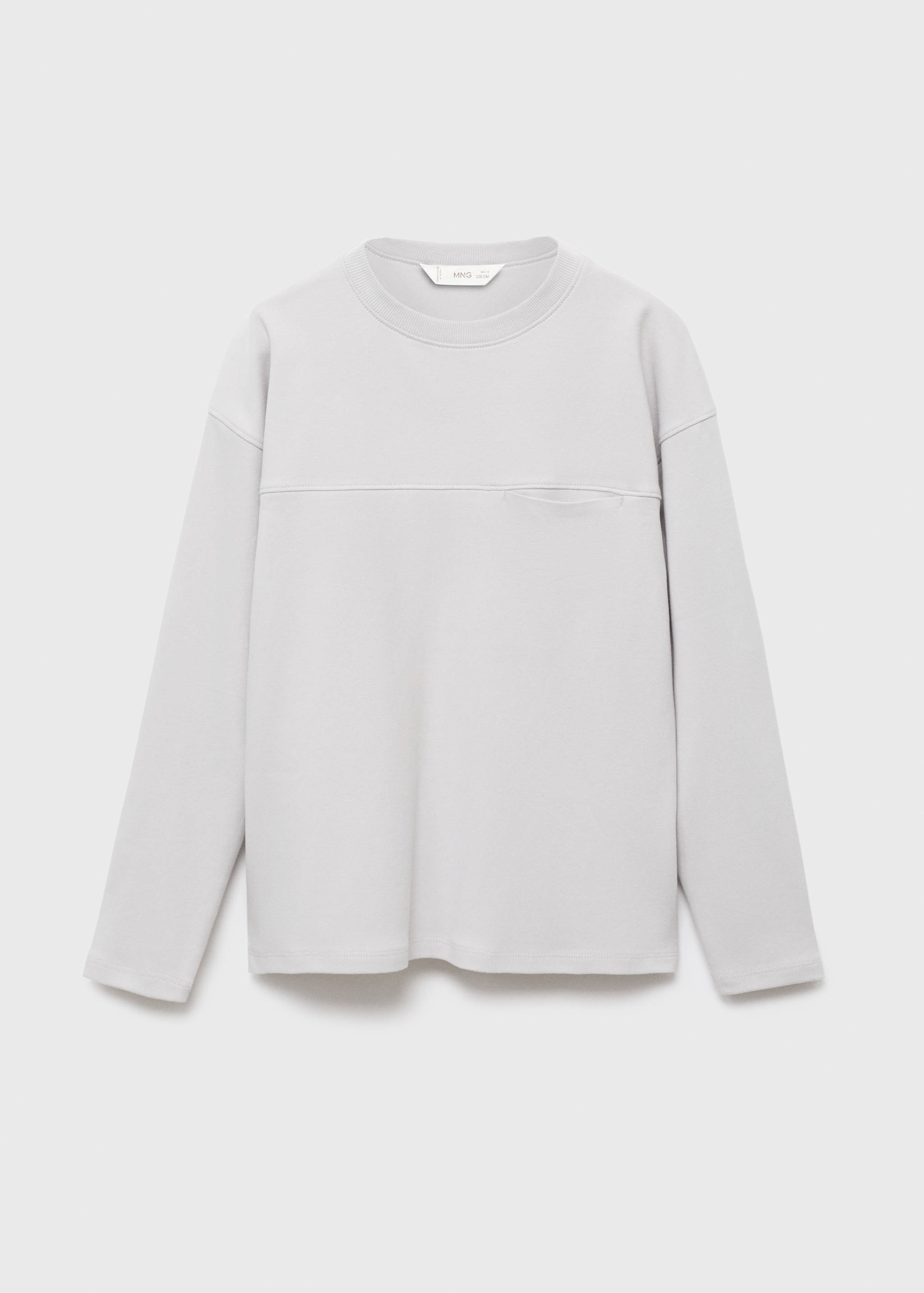 T-shirt with pocket and seam detail - Article without model