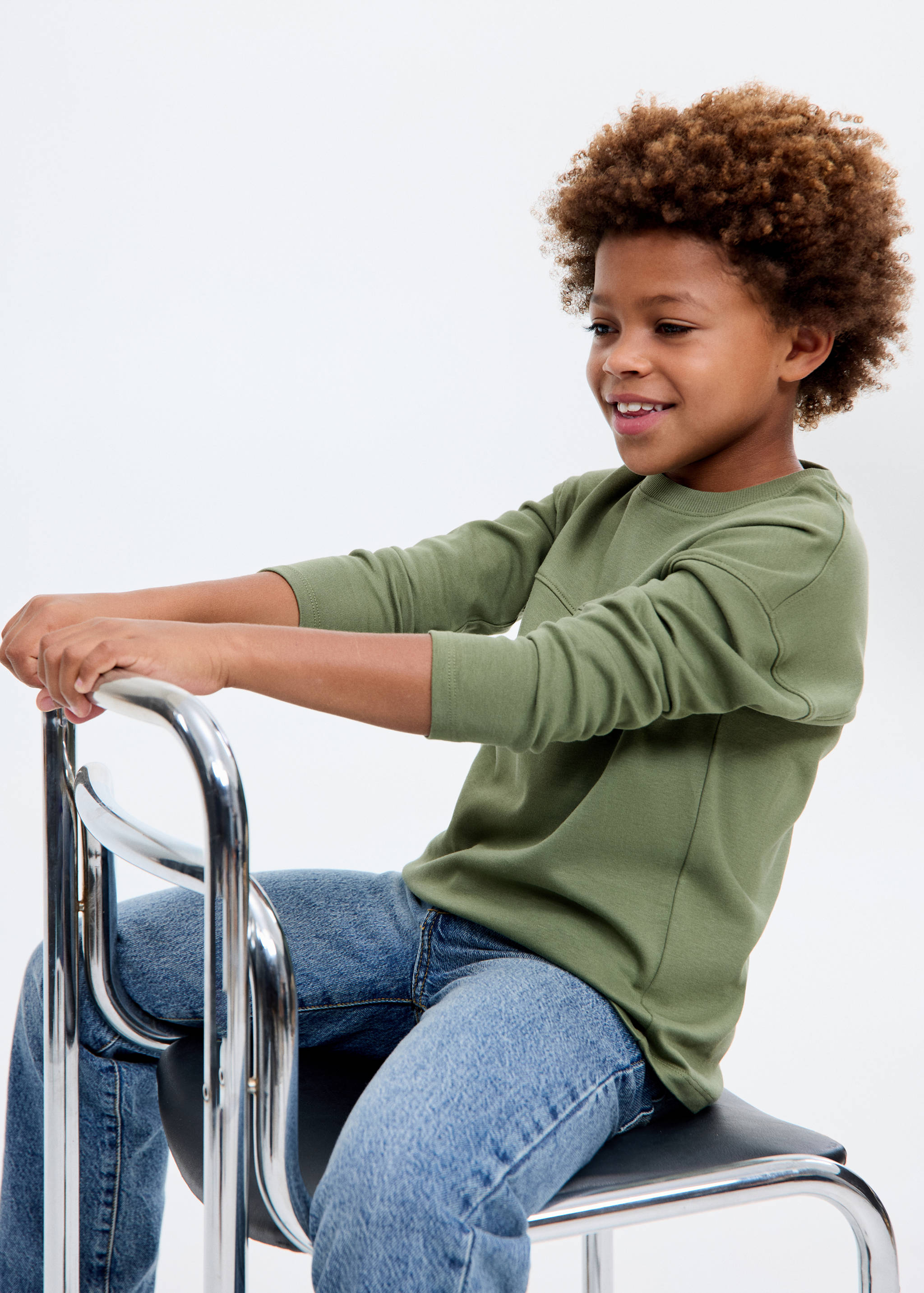 T-shirt with pocket and seam detail - Medium plane