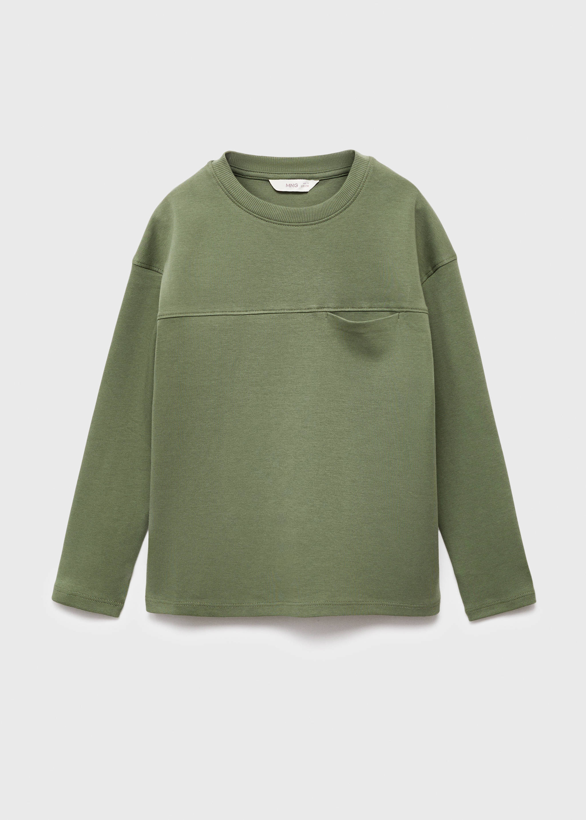 T-shirt with pocket and seam detail - Article without model