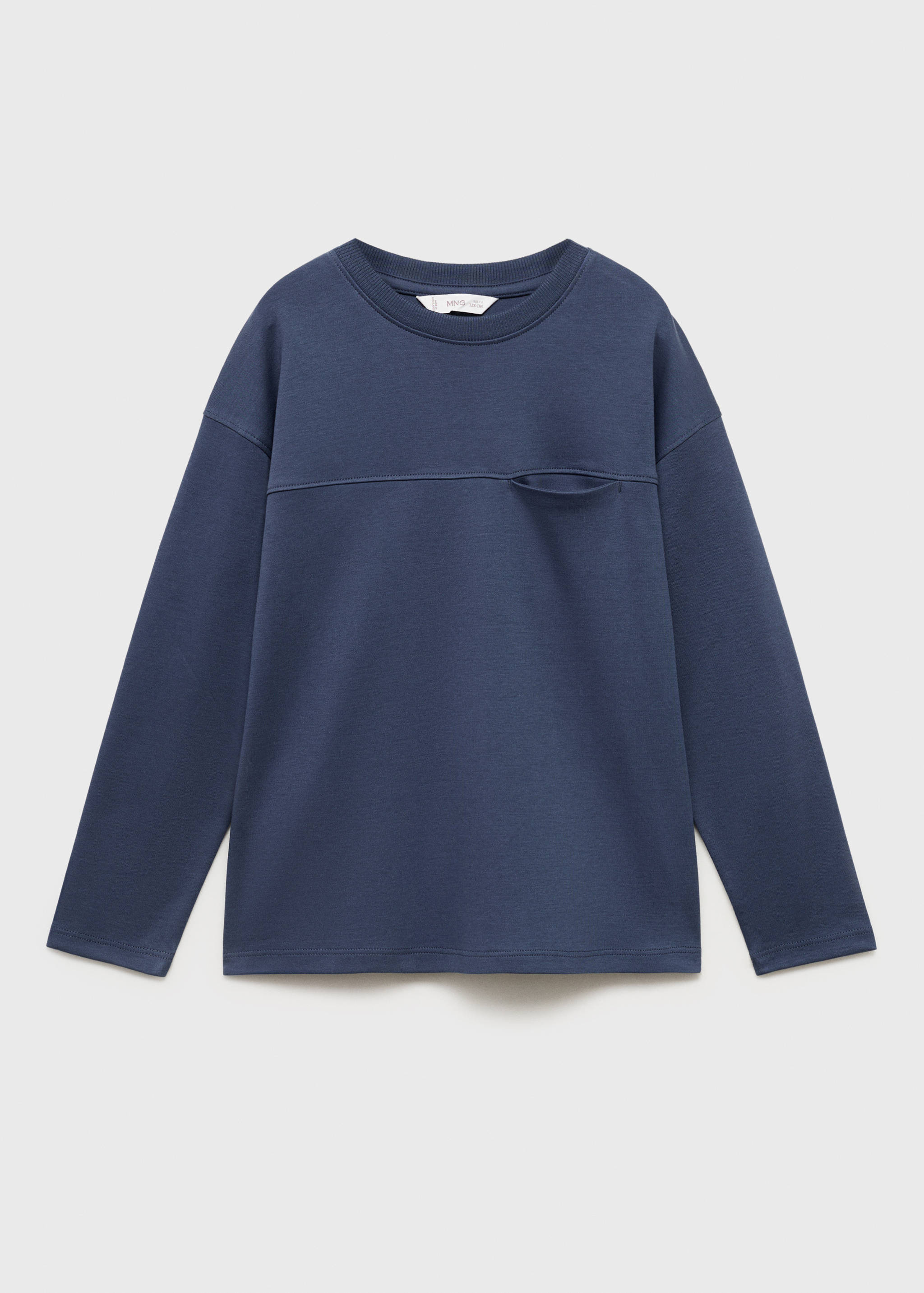 T-shirt with pocket and seam detail - Article without model