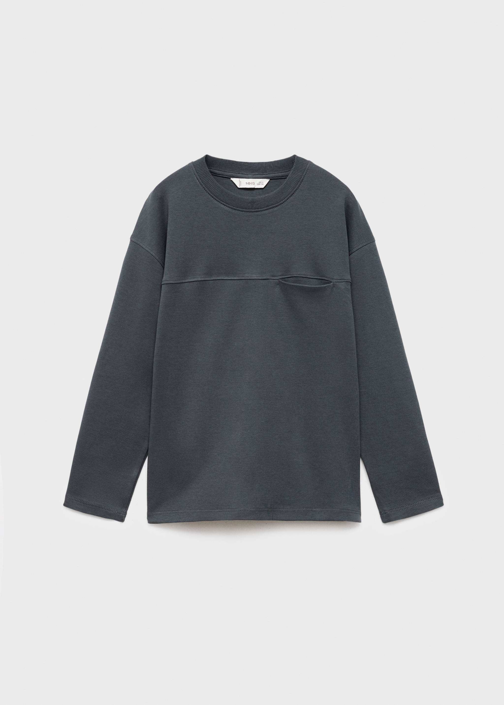 T-shirt with pocket and seam detail - Article without model