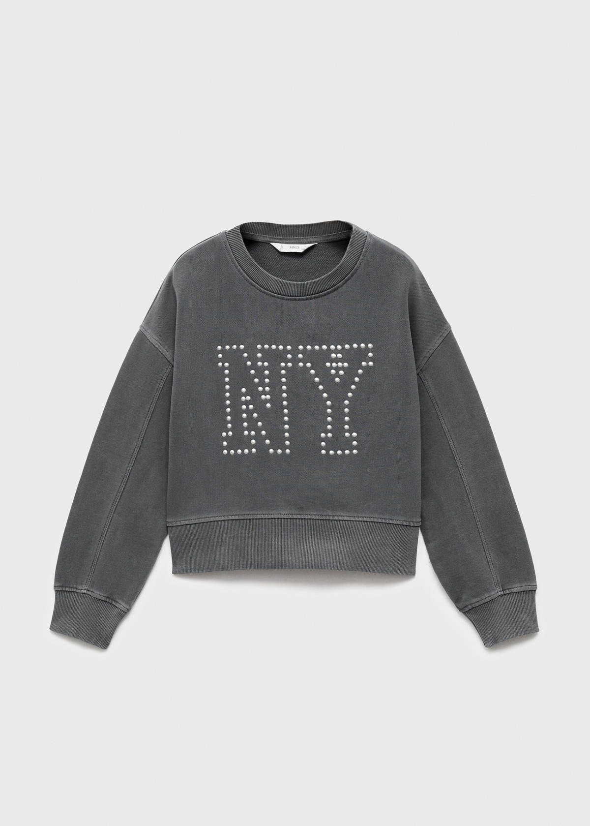 Studded sweatshirt — Charcoal