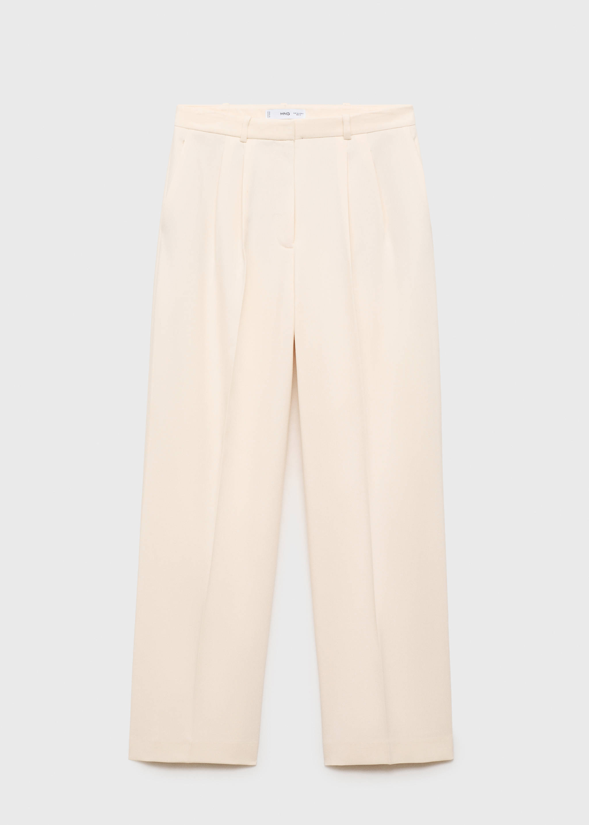 Straight-fit pleated pants - Article without model