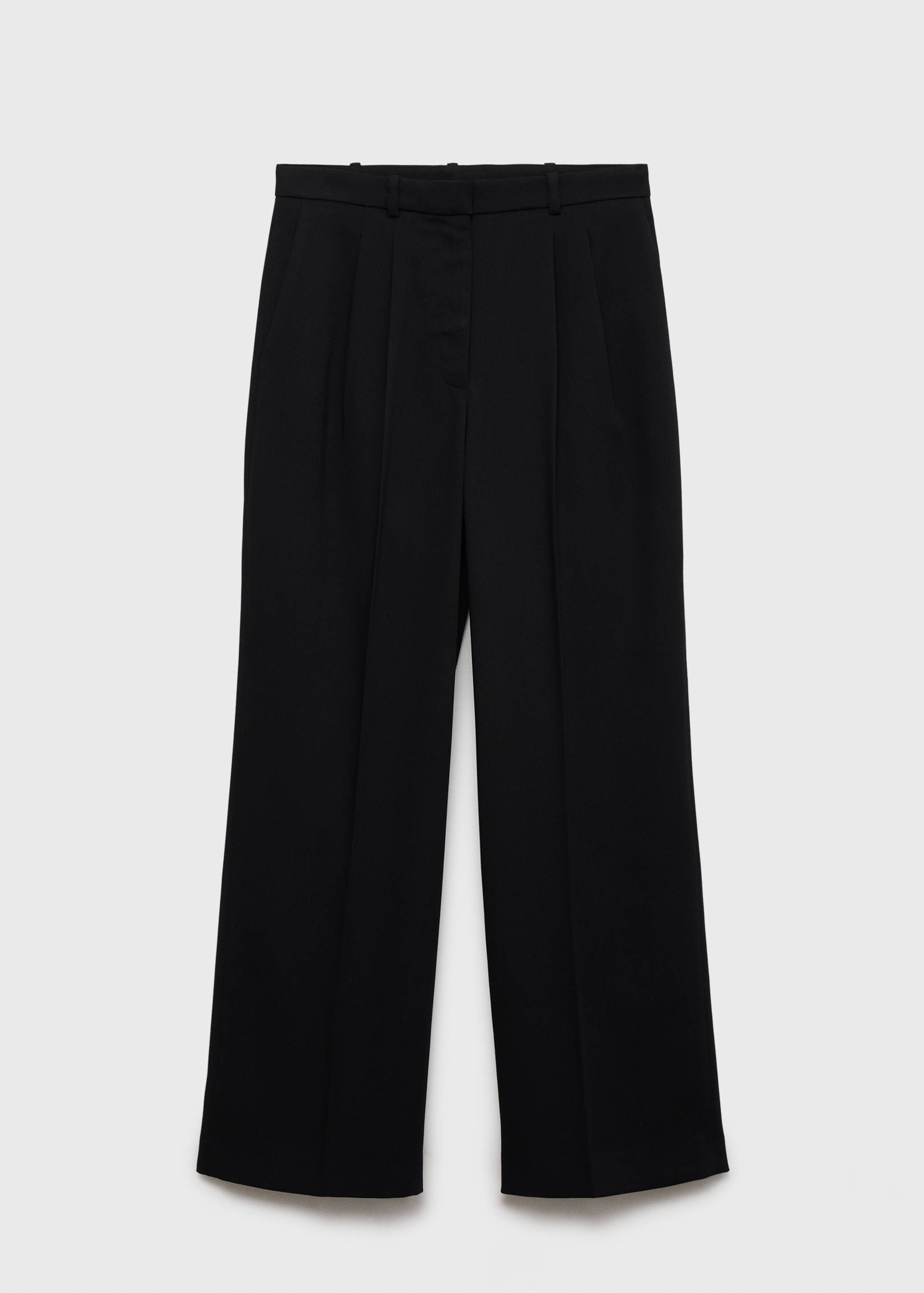 Straight-fit pleated trousers - Article without model