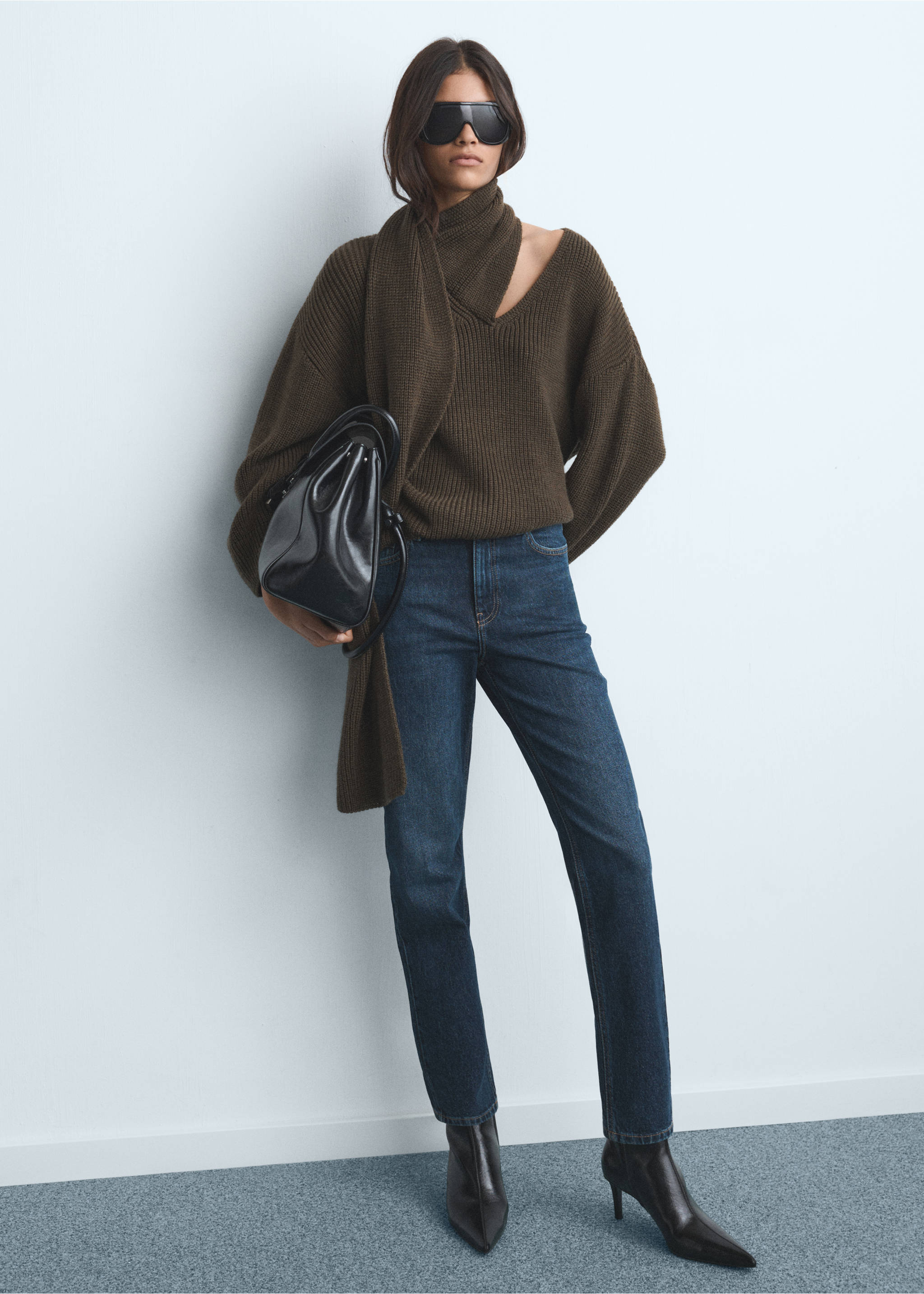 Jean Newmom confort taille haute - Plan général, Bleu foncé. Ref: 17054423-00.