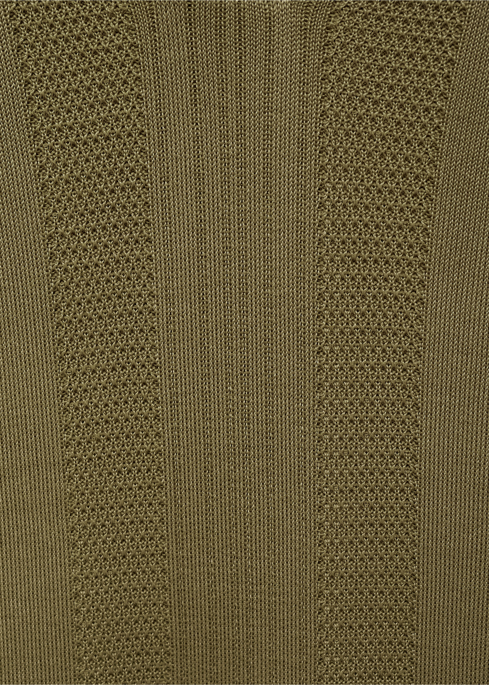 Polo maille côtelée - Détail de l'article 0, Kaki. Ref: 17054424-00.