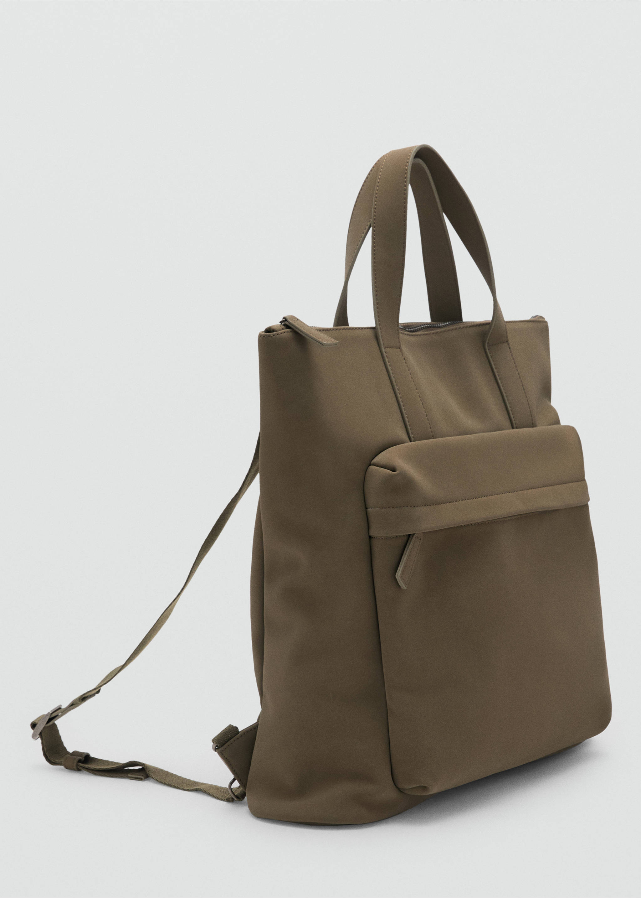 Mochila multifuncional bolsillos - Plano medio, Khaki. Ref: 17054425-00.
