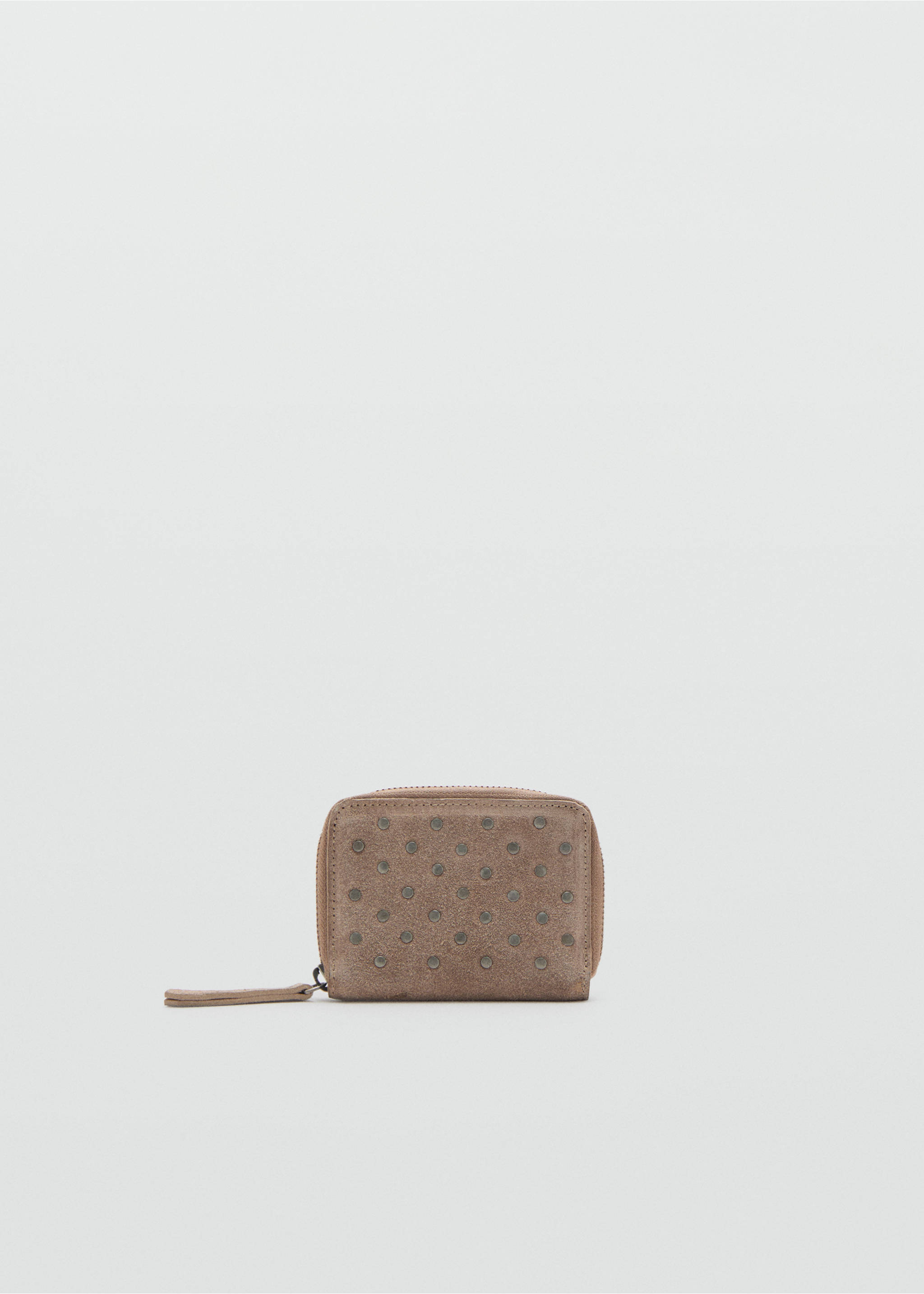 Studded leather purse - Article without model, Sand. Ref: 17054426-00.