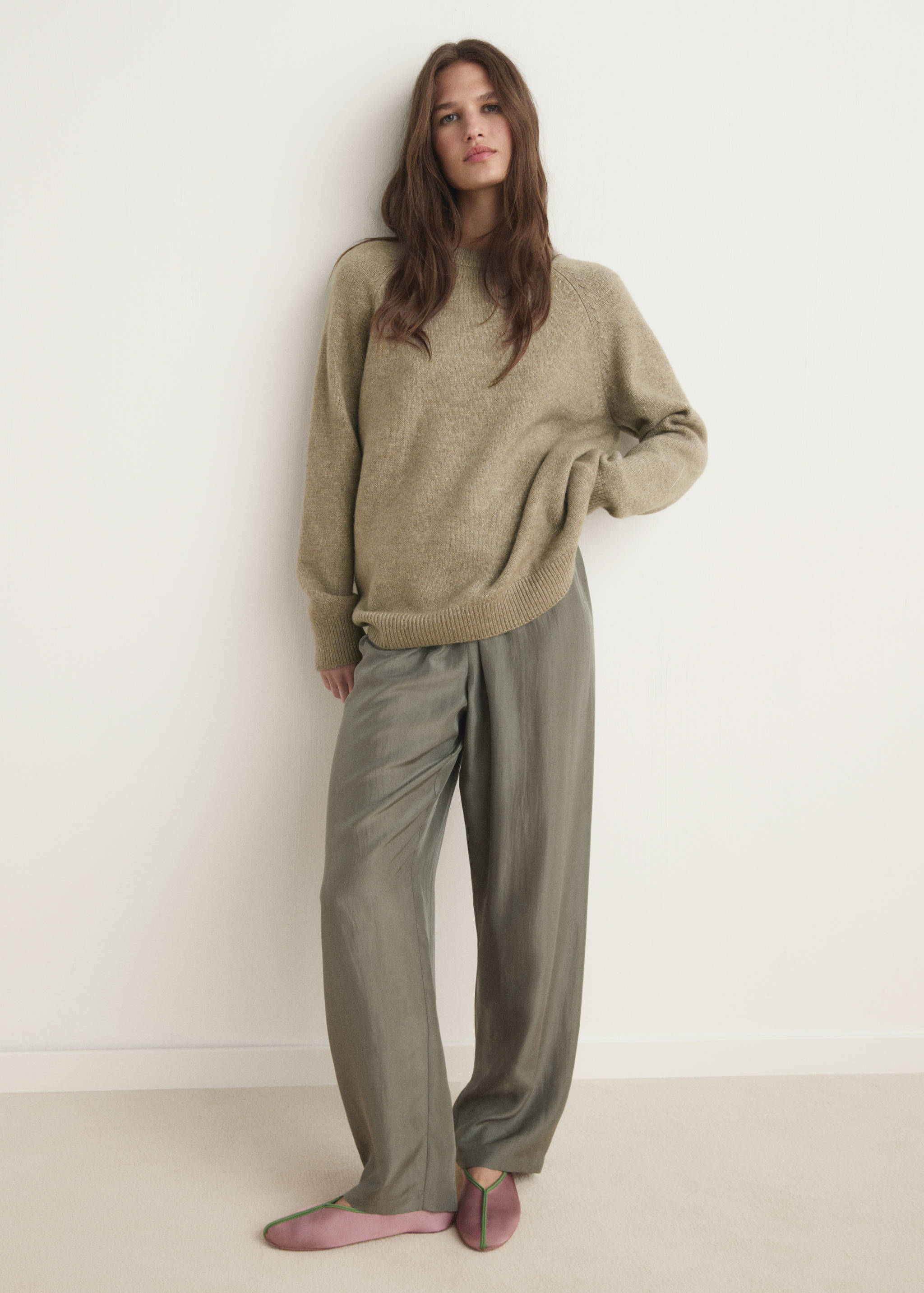 Pull-over maille chinée - Plan général