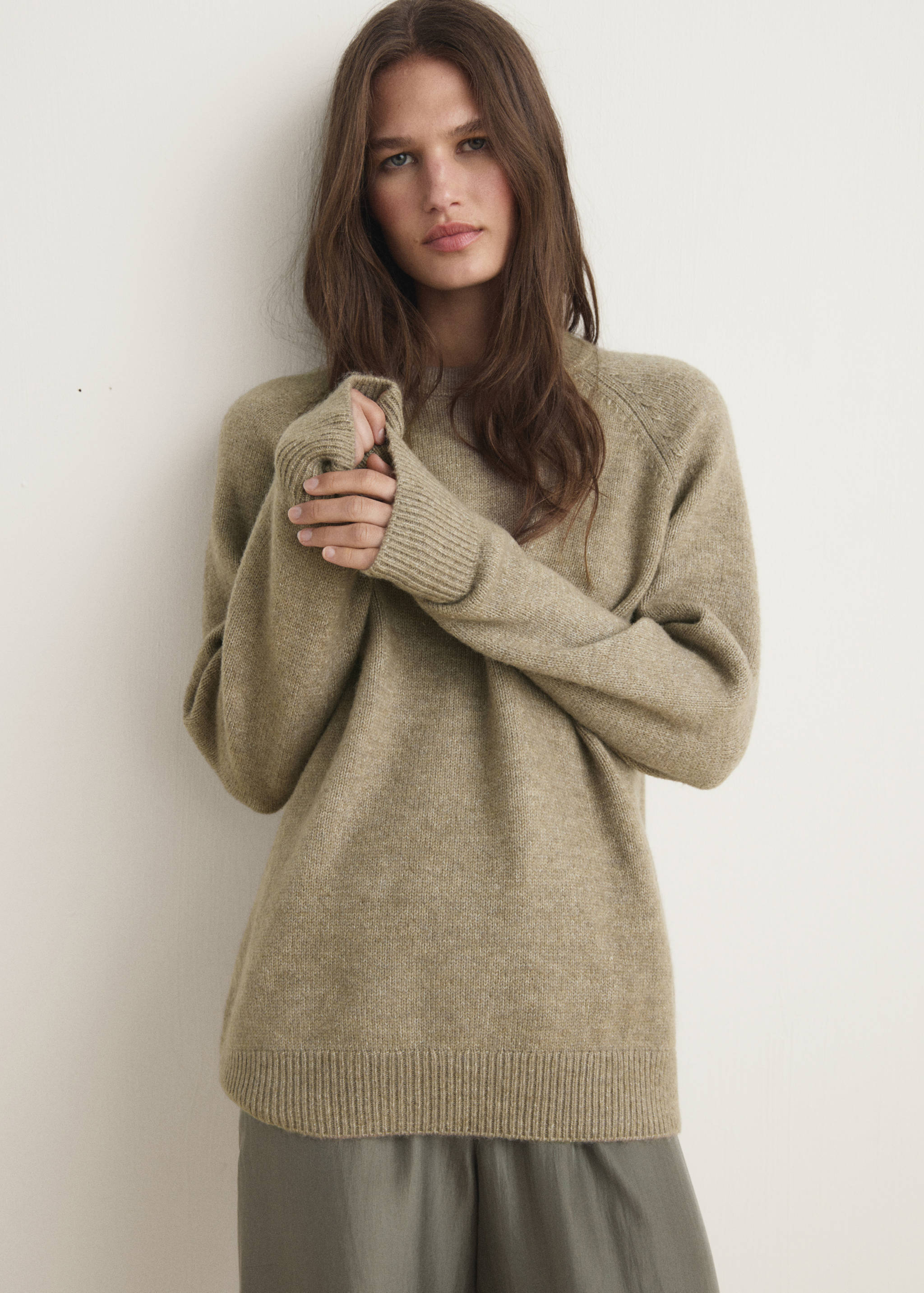 Pull-over maille chinée - Plan moyen