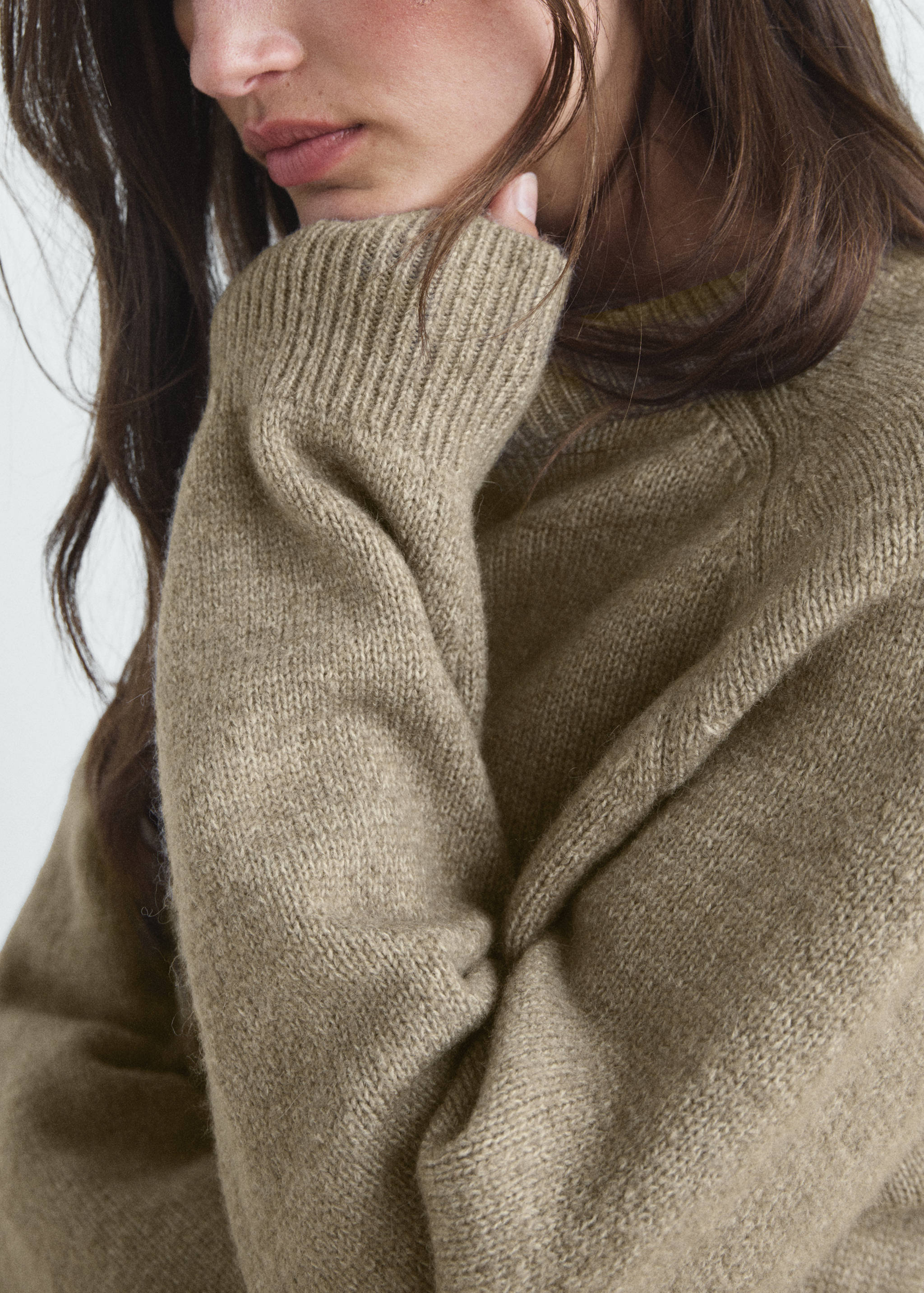 Camisola de malha jaspeada - Plano médio