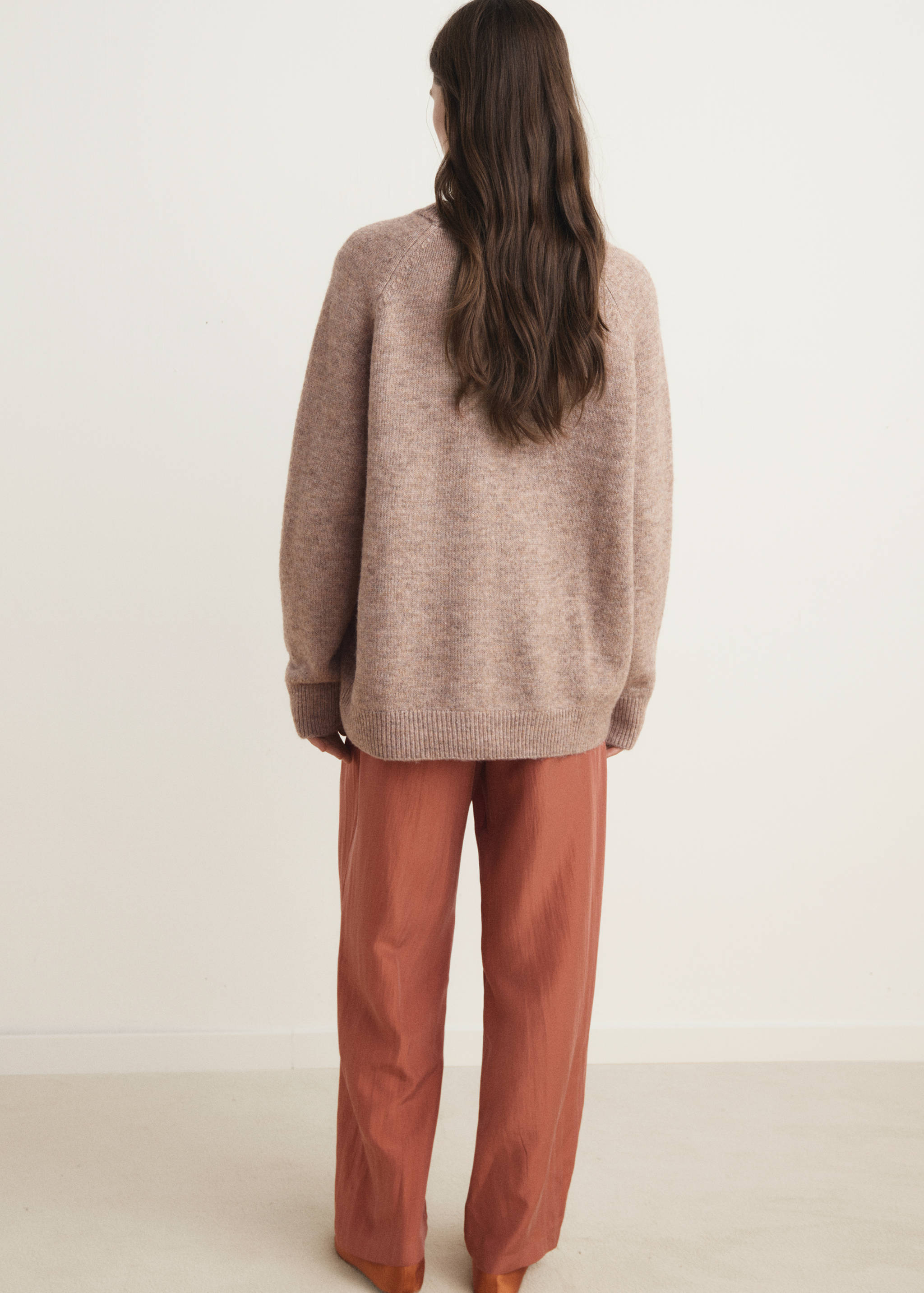 Camisola de malha jaspeada - Verso do artigo