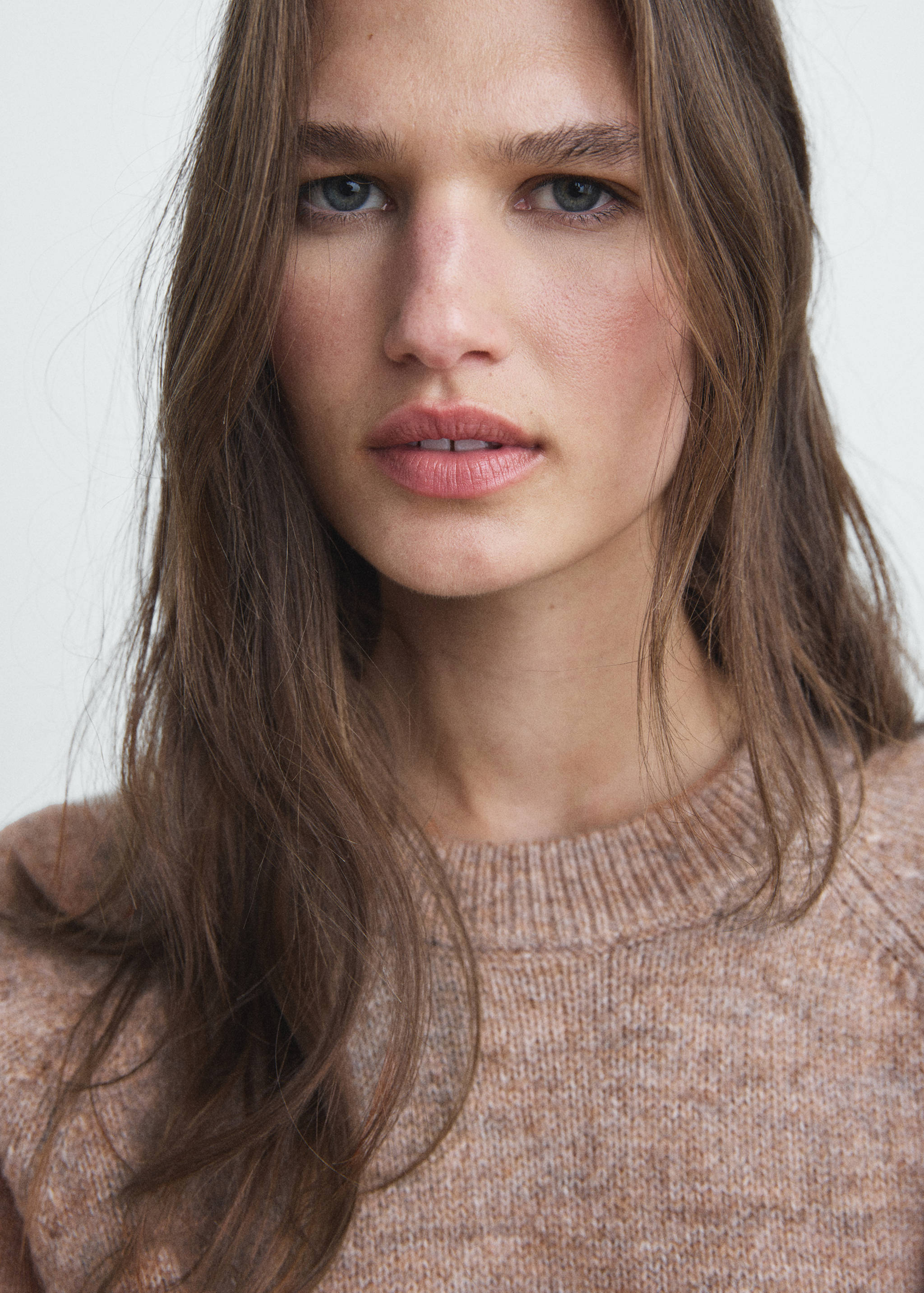 Camisola de malha jaspeada - Plano médio