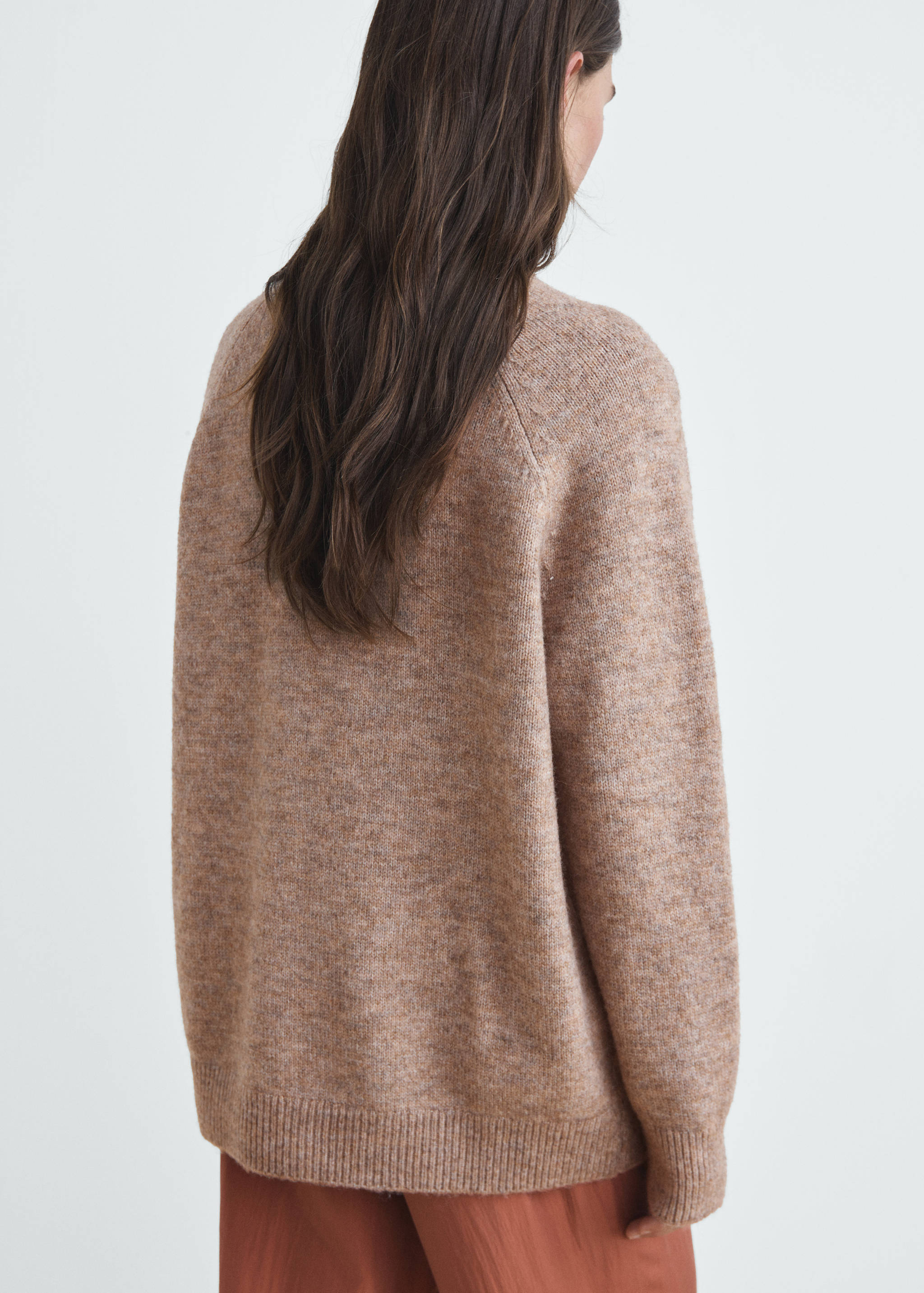 Camisola de malha jaspeada - Verso do artigo