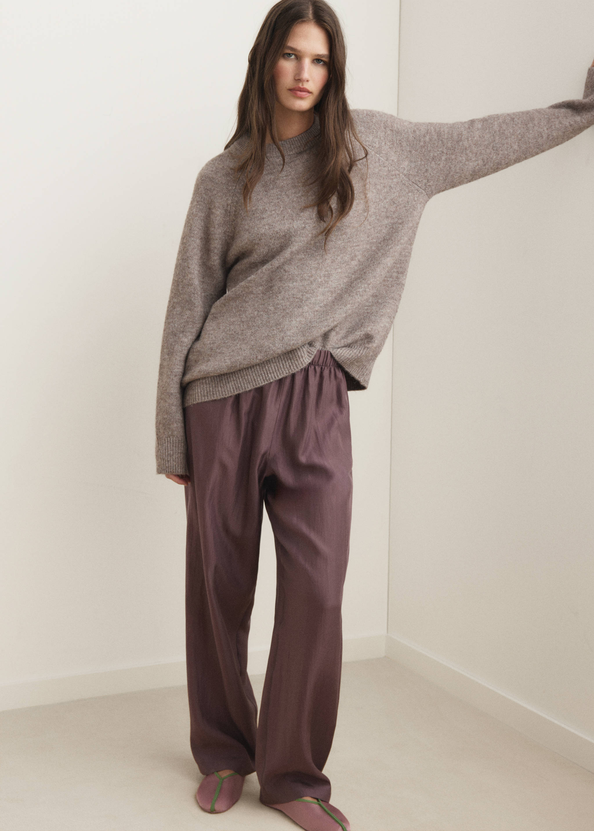 Sweater rajutan marmer - Tampilan Umum