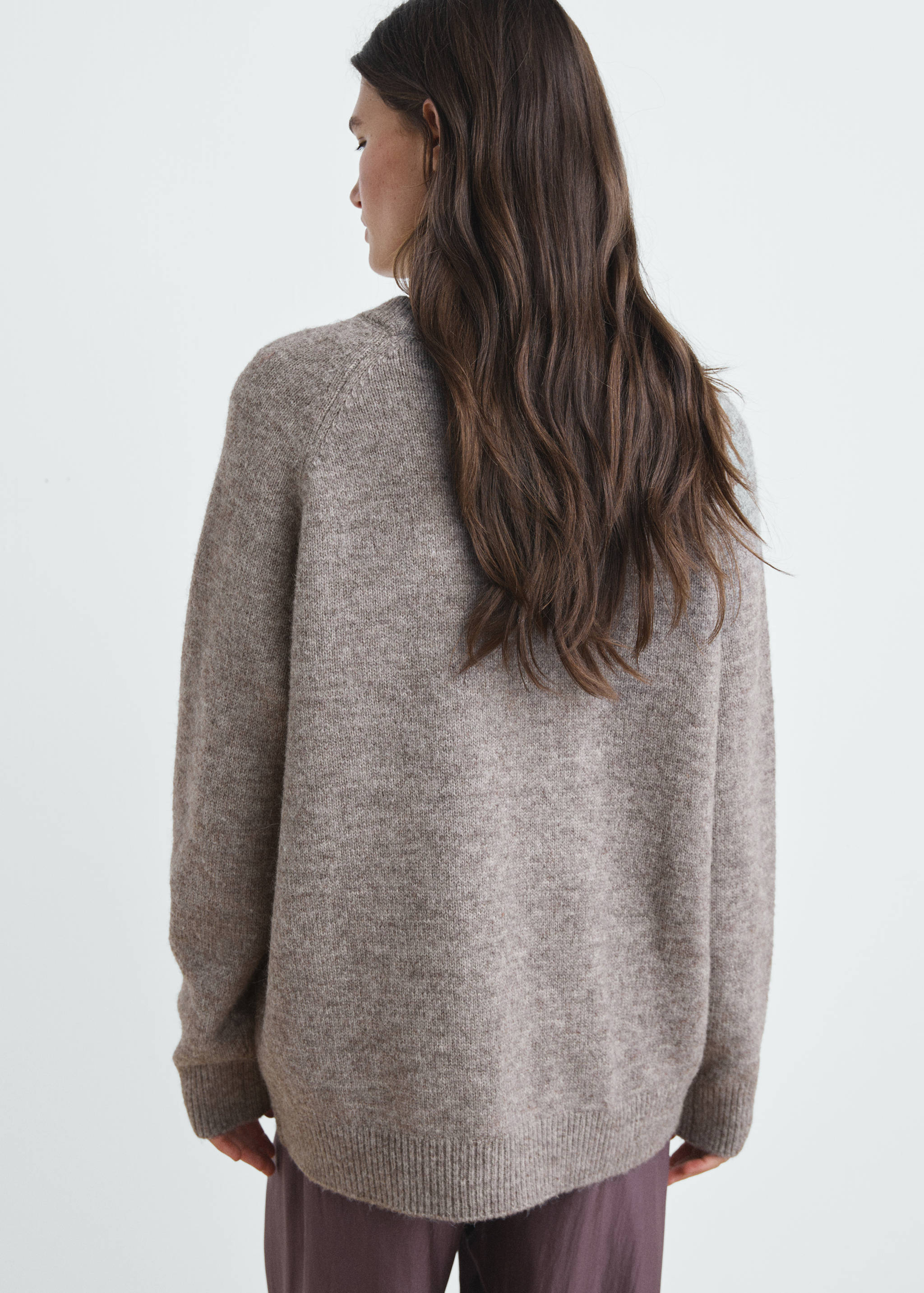 Camisola de malha jaspeada - Verso do artigo