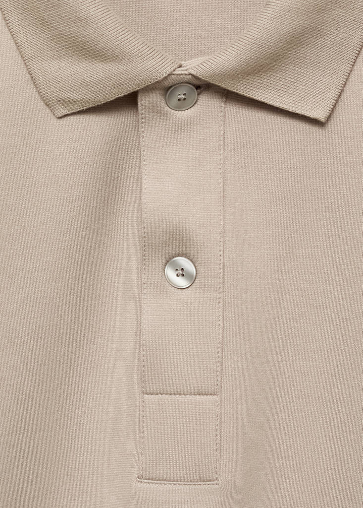 Relaxed-fit cotton polo — Light/Pastel Grey