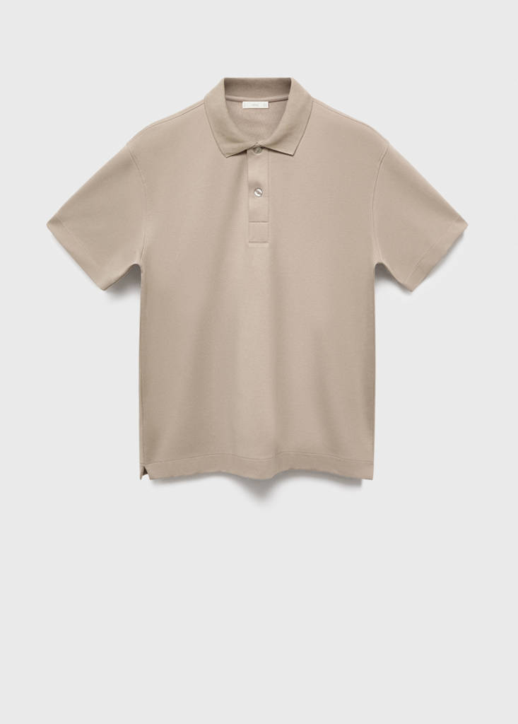 Relaxed-fit cotton polo — Light/Pastel Grey