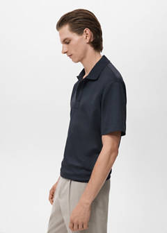 Relaxed-fit cotton polo — Navy 5