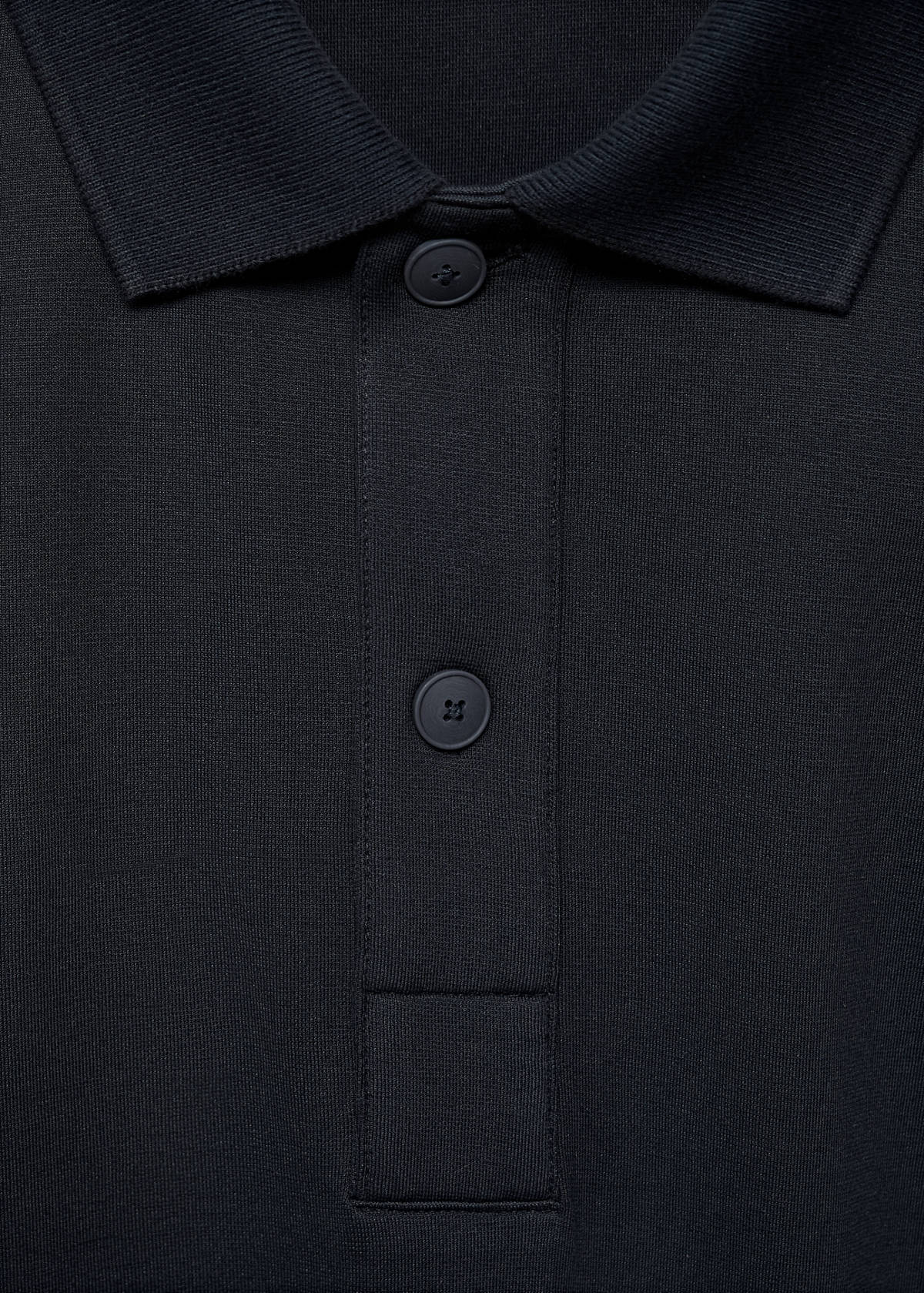Relaxed-fit cotton polo — Navy