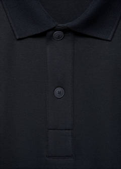 Relaxed-fit cotton polo — Navy 7