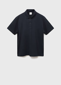 Relaxed-fit cotton polo — Navy 6