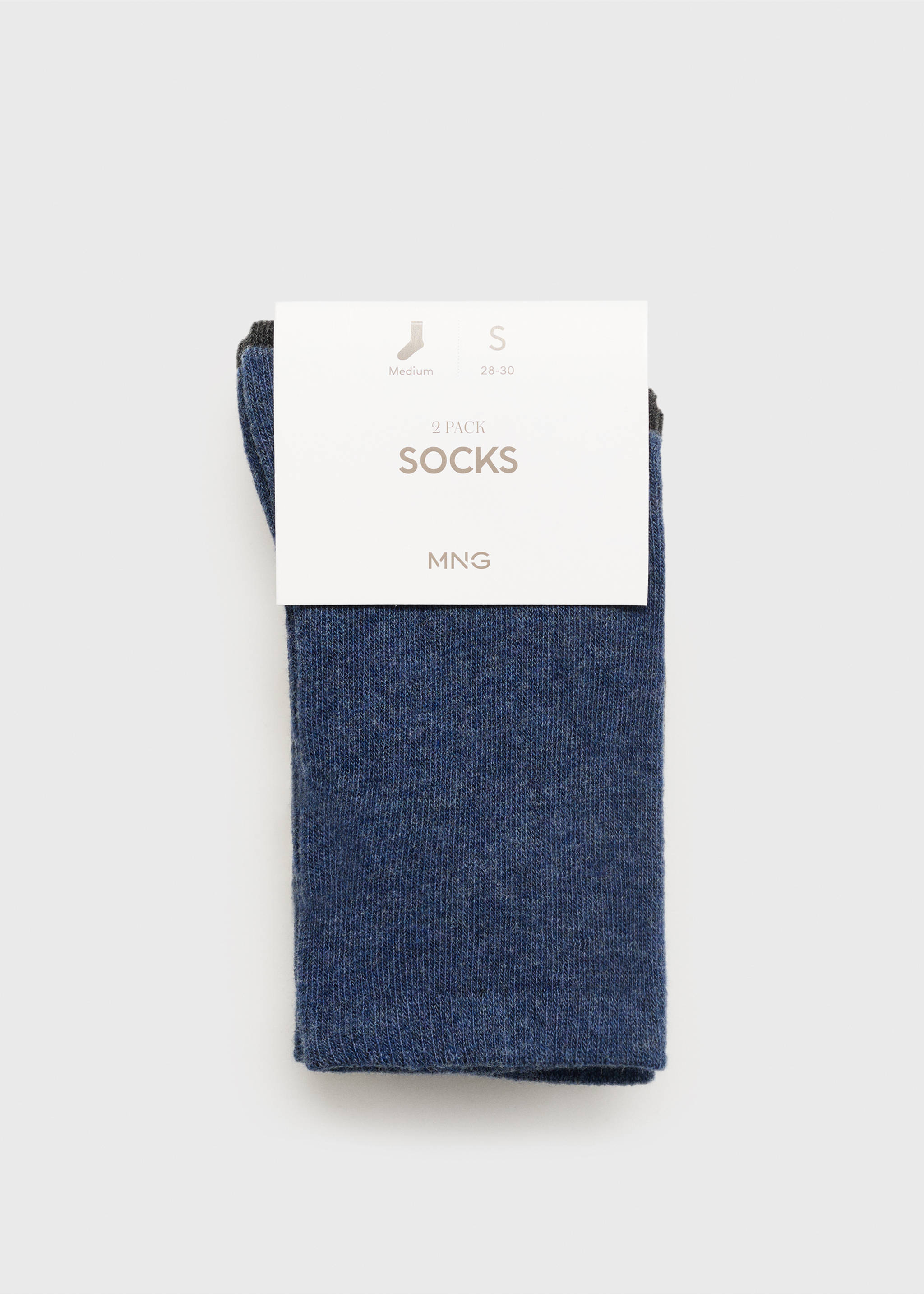2 pack patterned socks - Details of the article 0, Charcoal. Ref: 17054434-00.