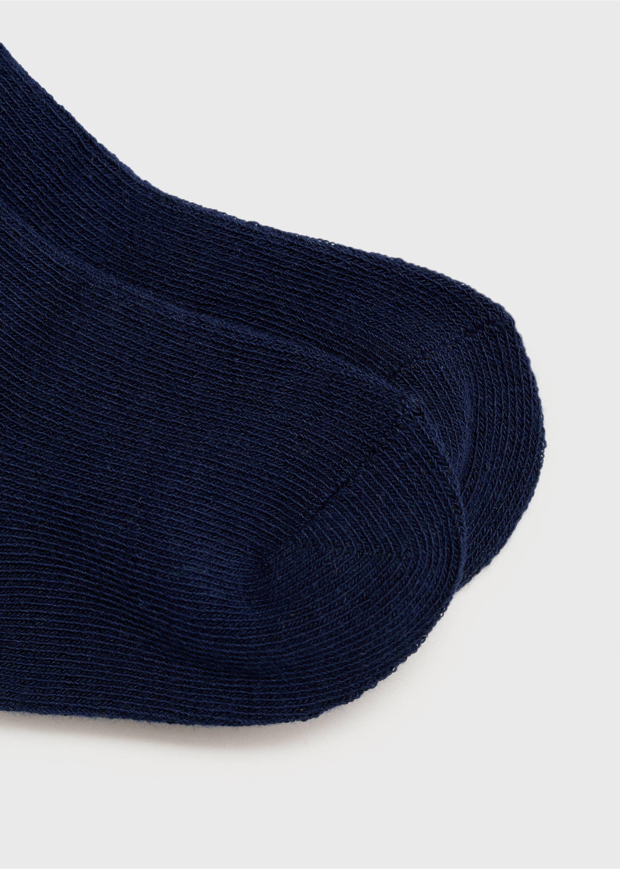 Cotton socks - Reverse of the article, Navy. Ref: 17054435-00.