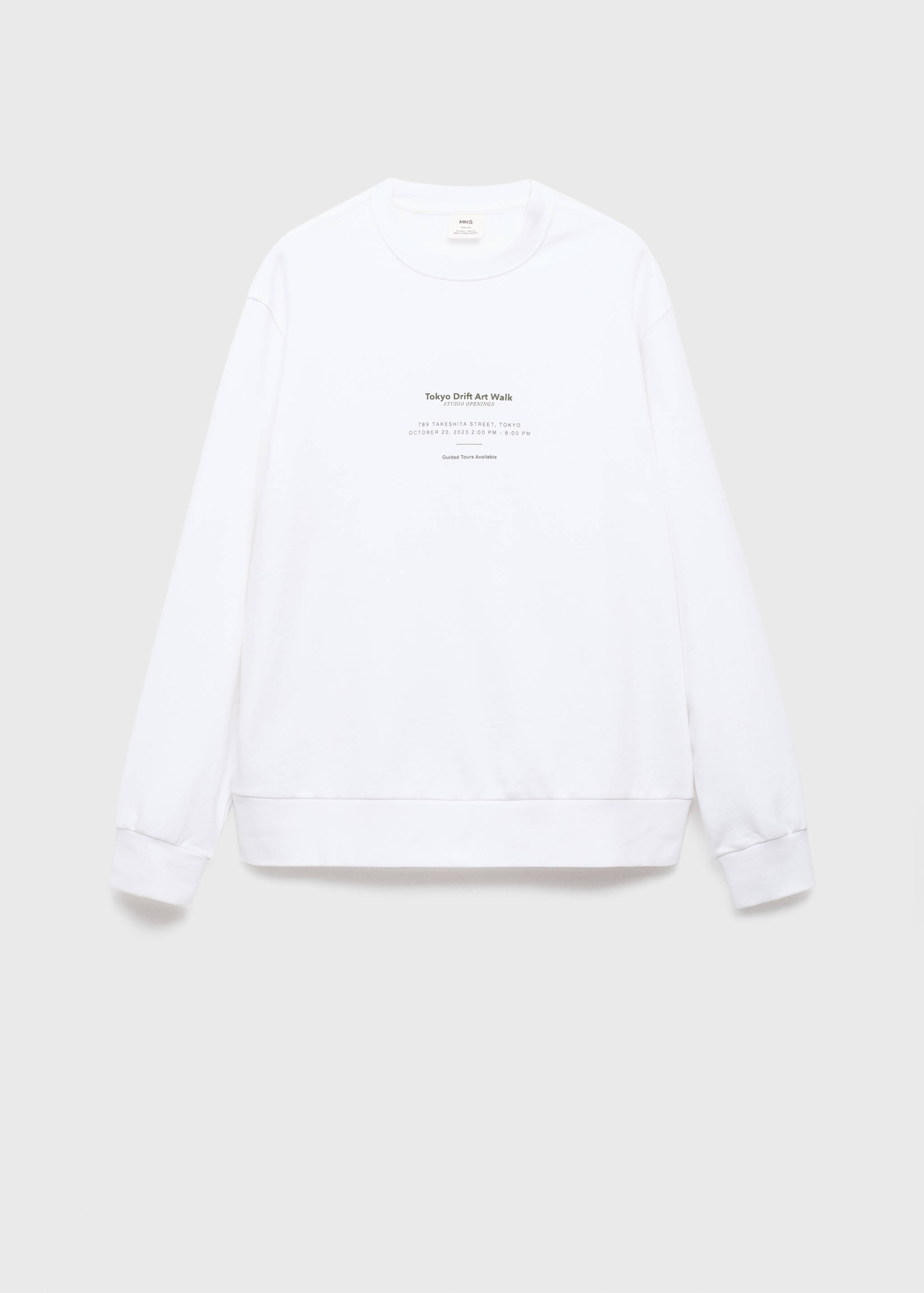 100% cotton sweatshirt text - Article without model