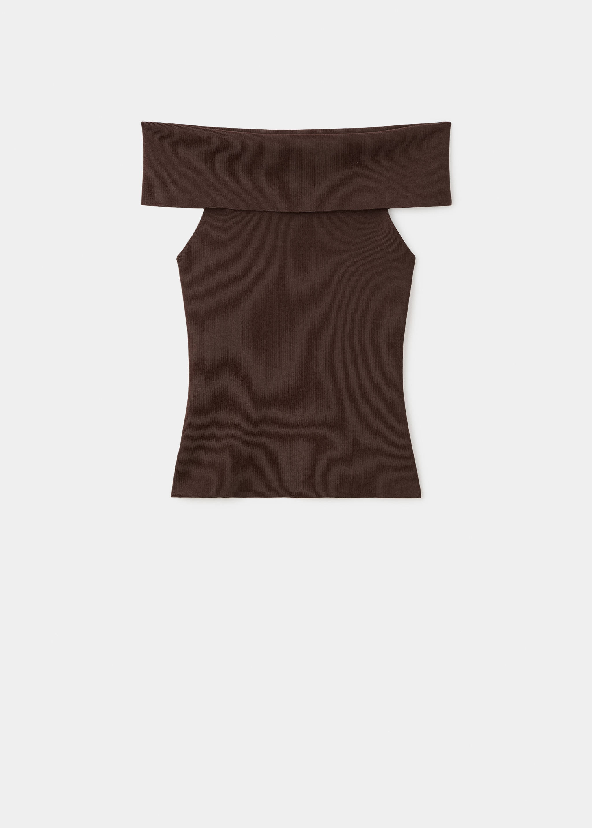 Трикотажный топ без бретелей - Изделие без модели