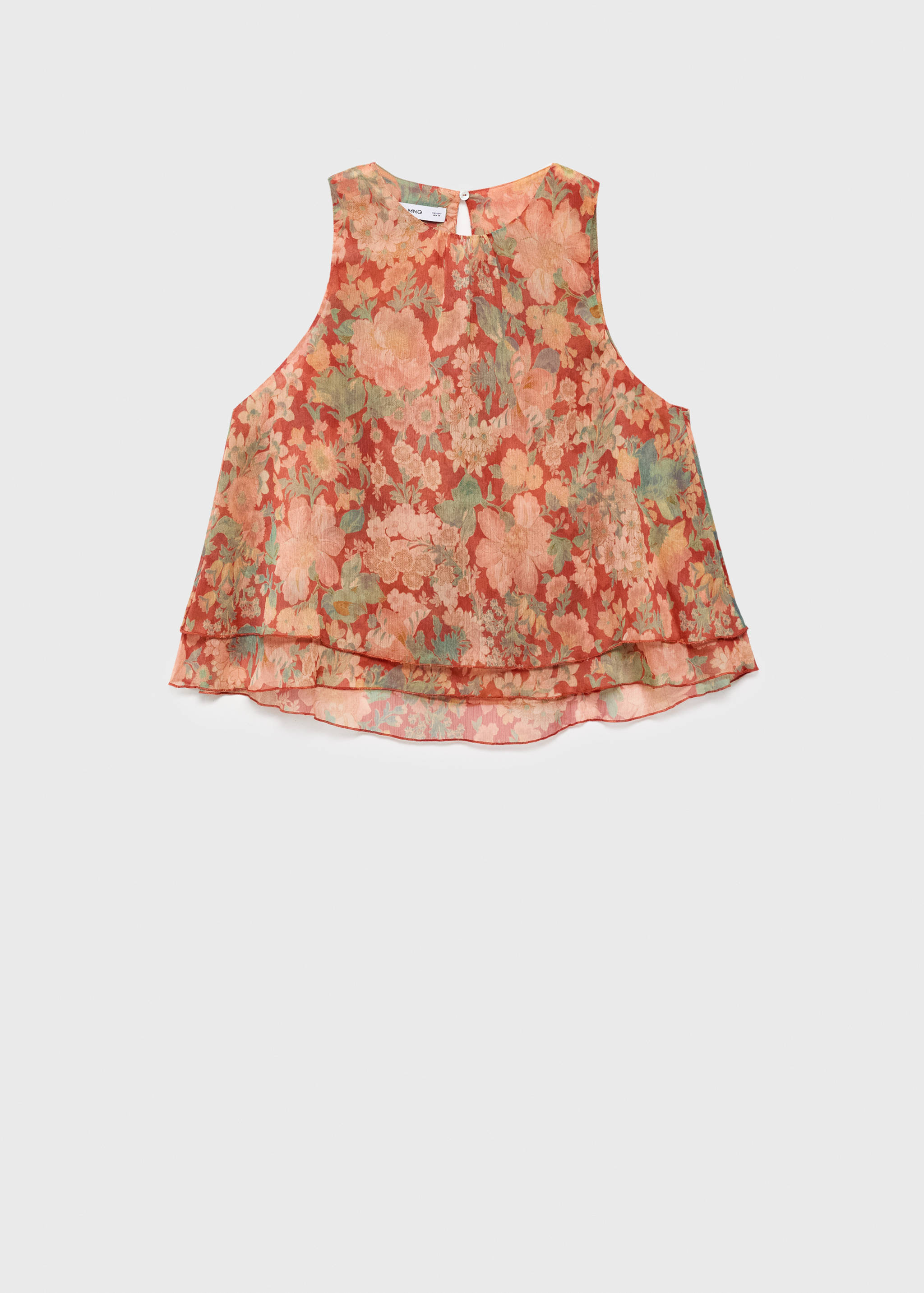 Floral pleated blouse - Article without model