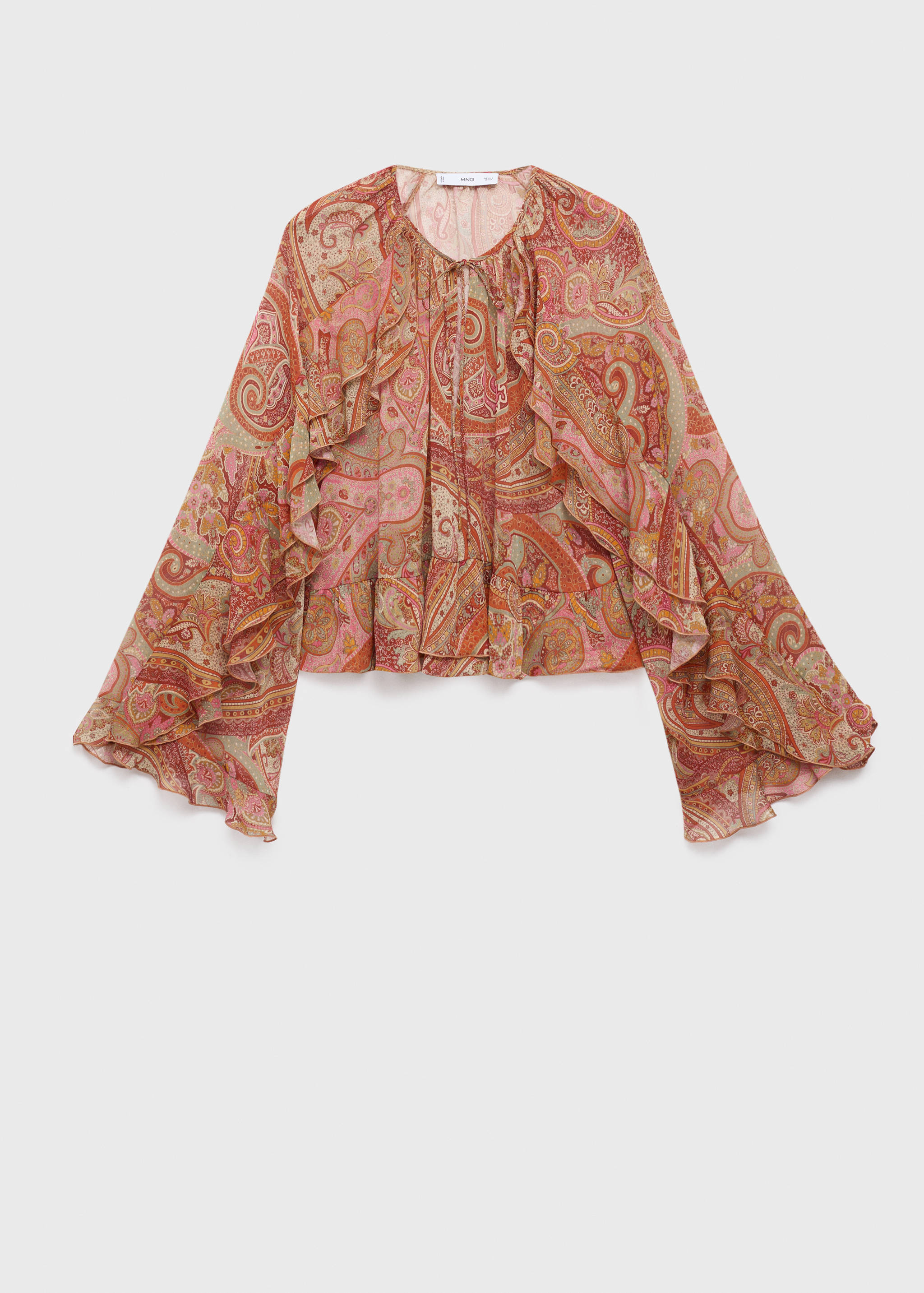 Ruffles printed blouse - Article without model