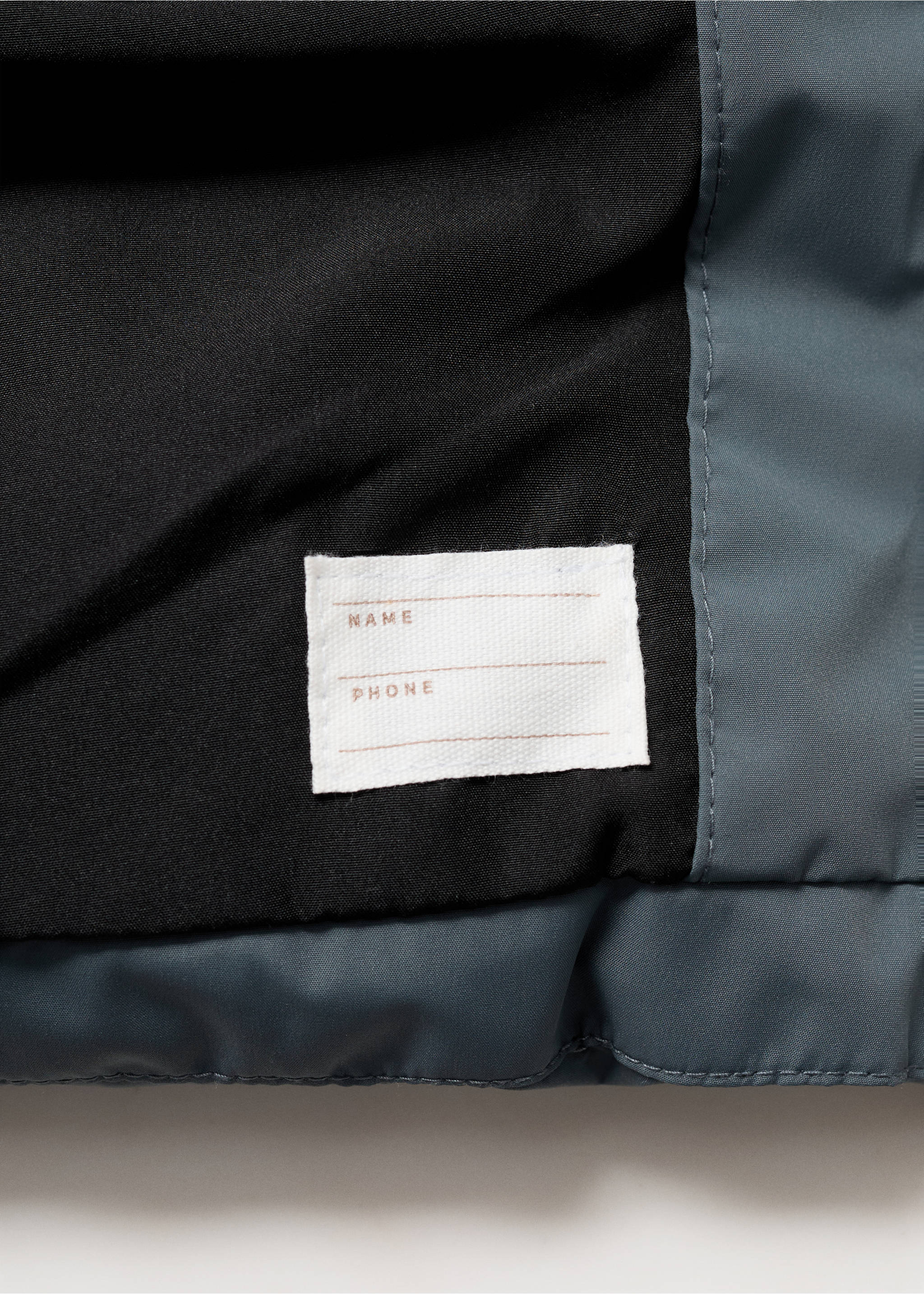 Anorak largo acolchado capucha - Detalle del artículo 0, Azul. Ref: 17054773-00.