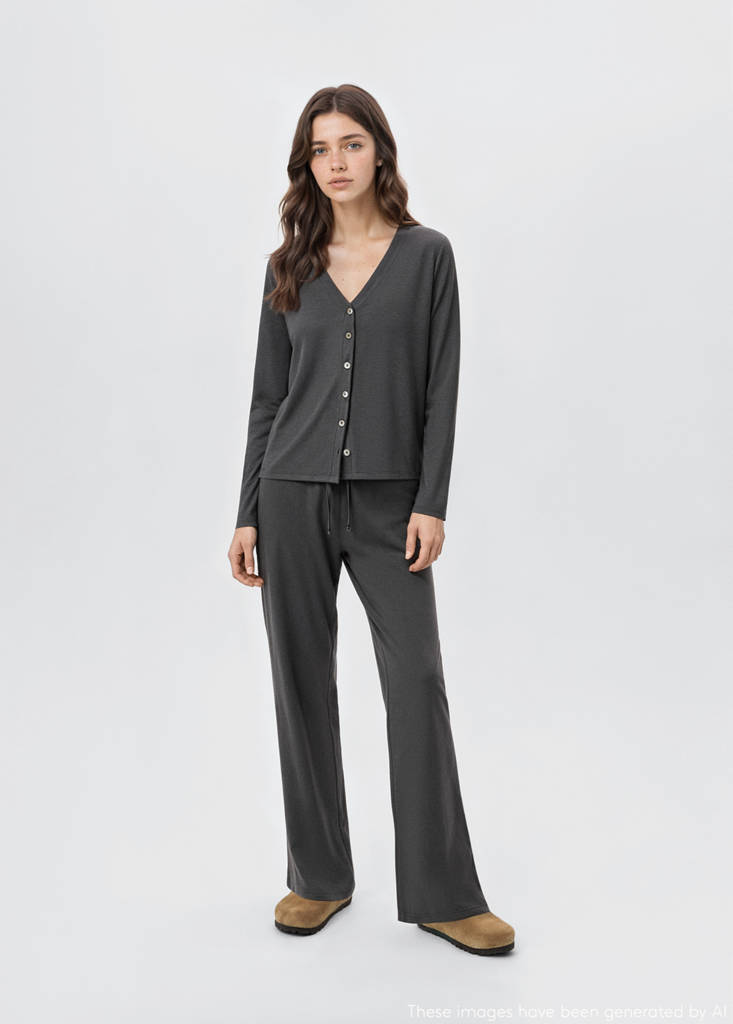 Long pyjama pack — Charcoal