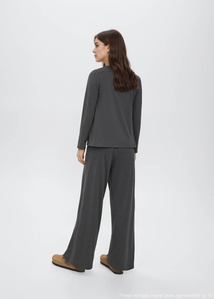 Long pyjama pack — Charcoal