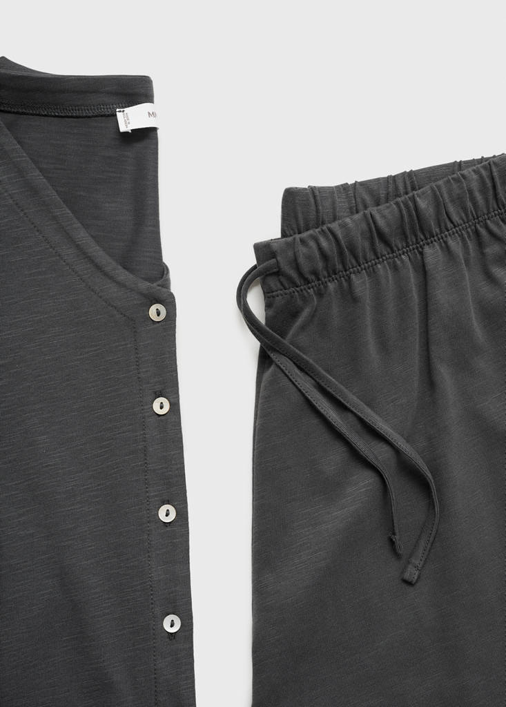 Long pyjama pack — Charcoal