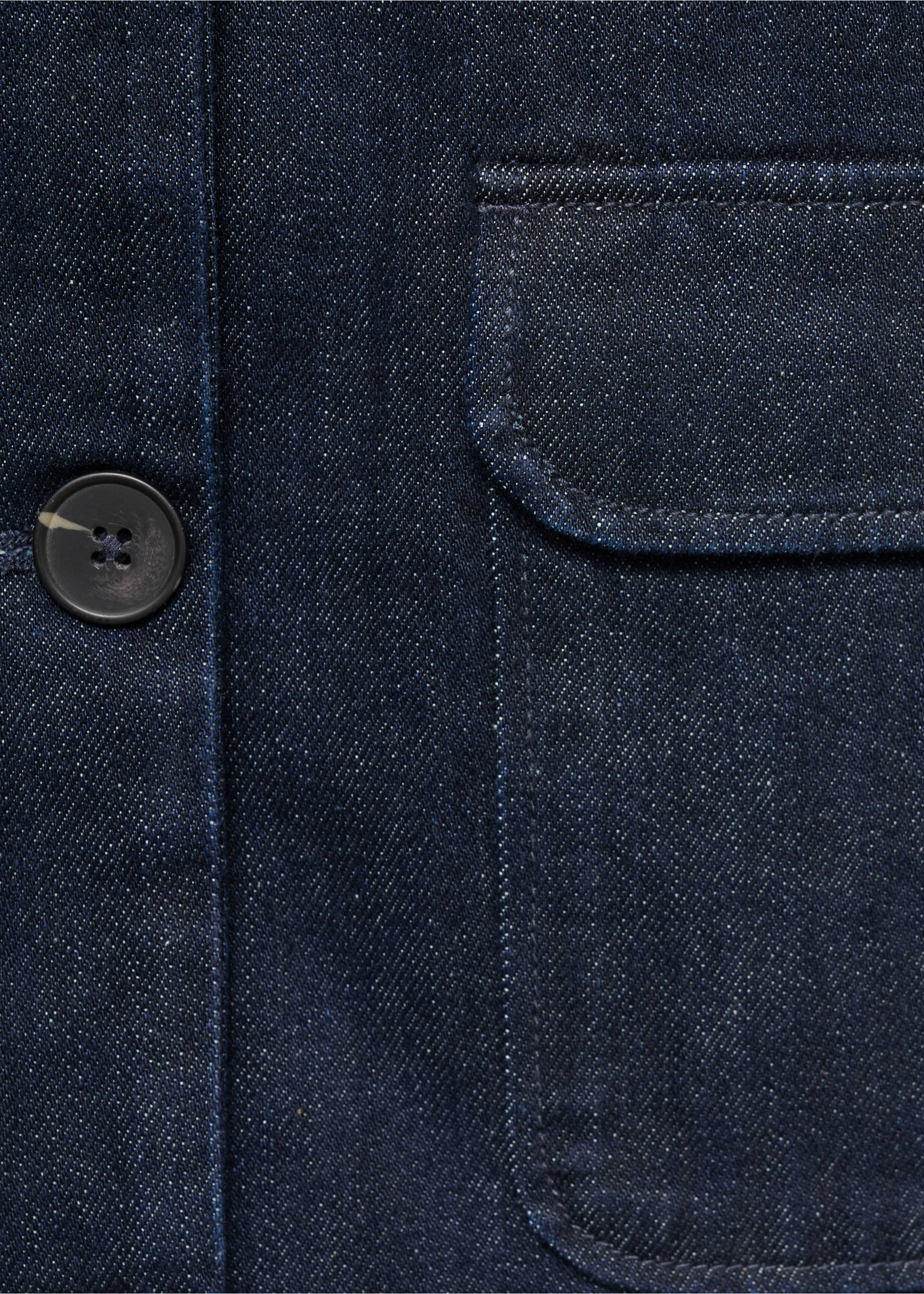 Denim jacket with pockets - Details of the article 0, Open Blue. Ref: 17054785-00.