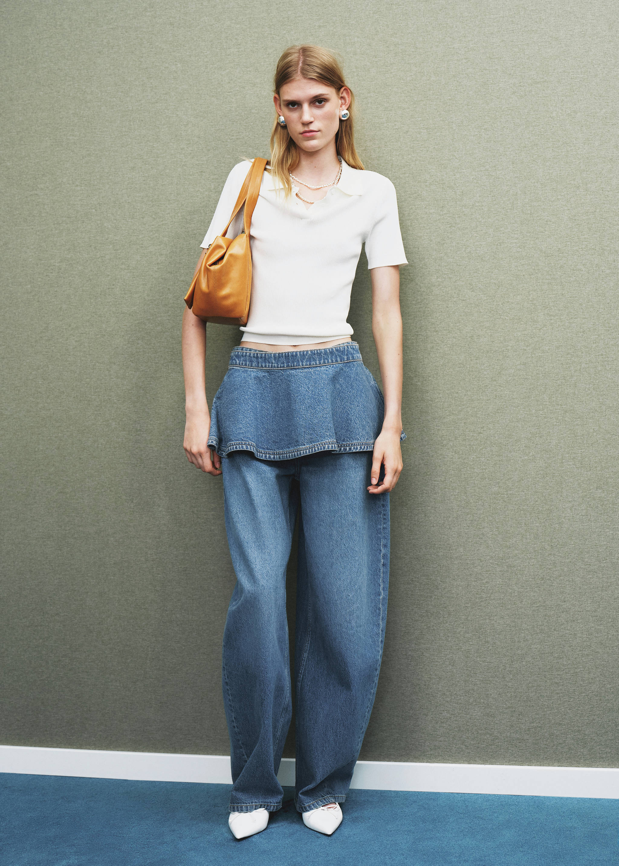 牛仔布迷你裙 - null