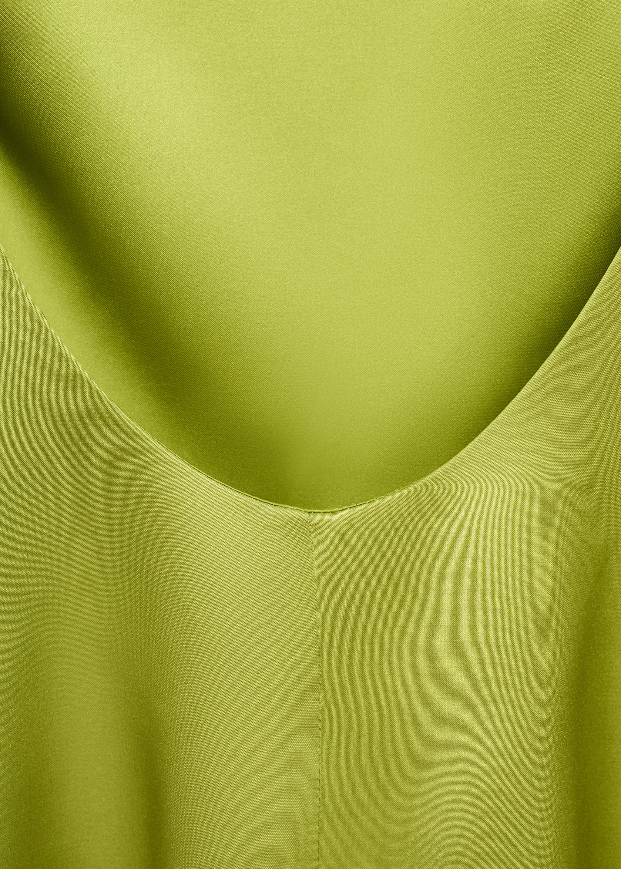 Open-back satin-effect dress - Details of the article 8